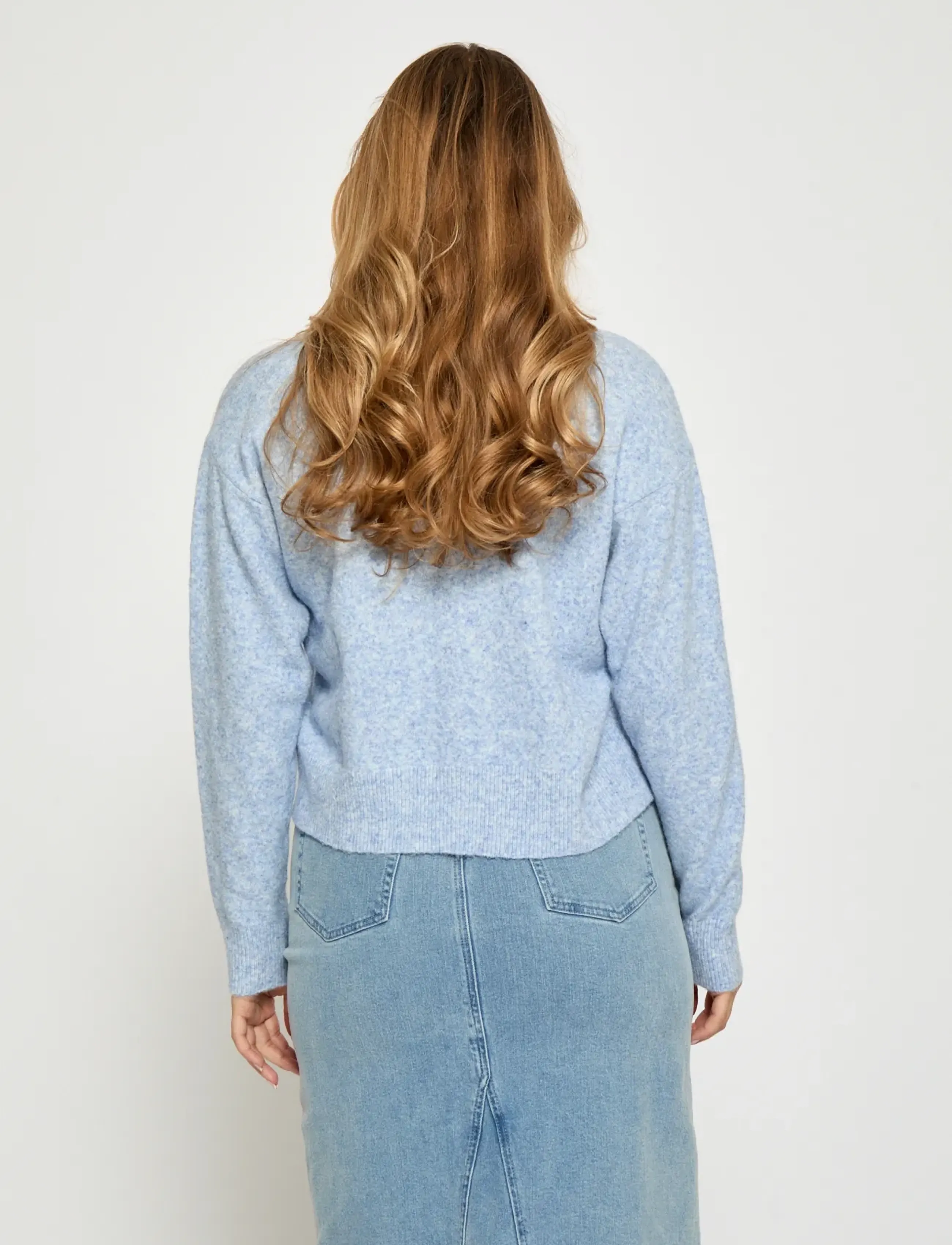 Peppercorn - PCKate GRS RWS Cardigan - koftor - hydrangea melange - 3