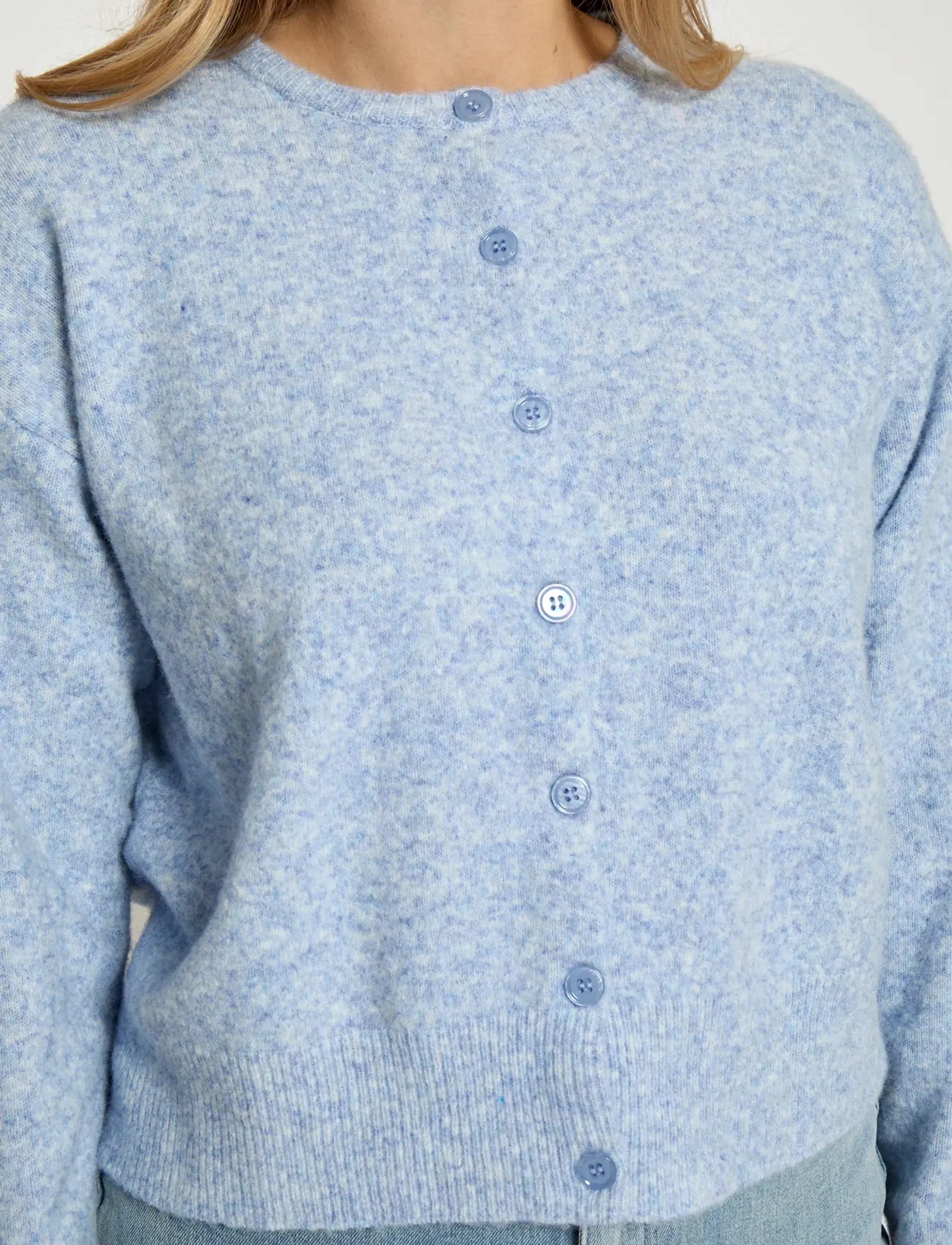 Peppercorn - PCKate GRS RWS Cardigan - koftor - hydrangea melange - 5