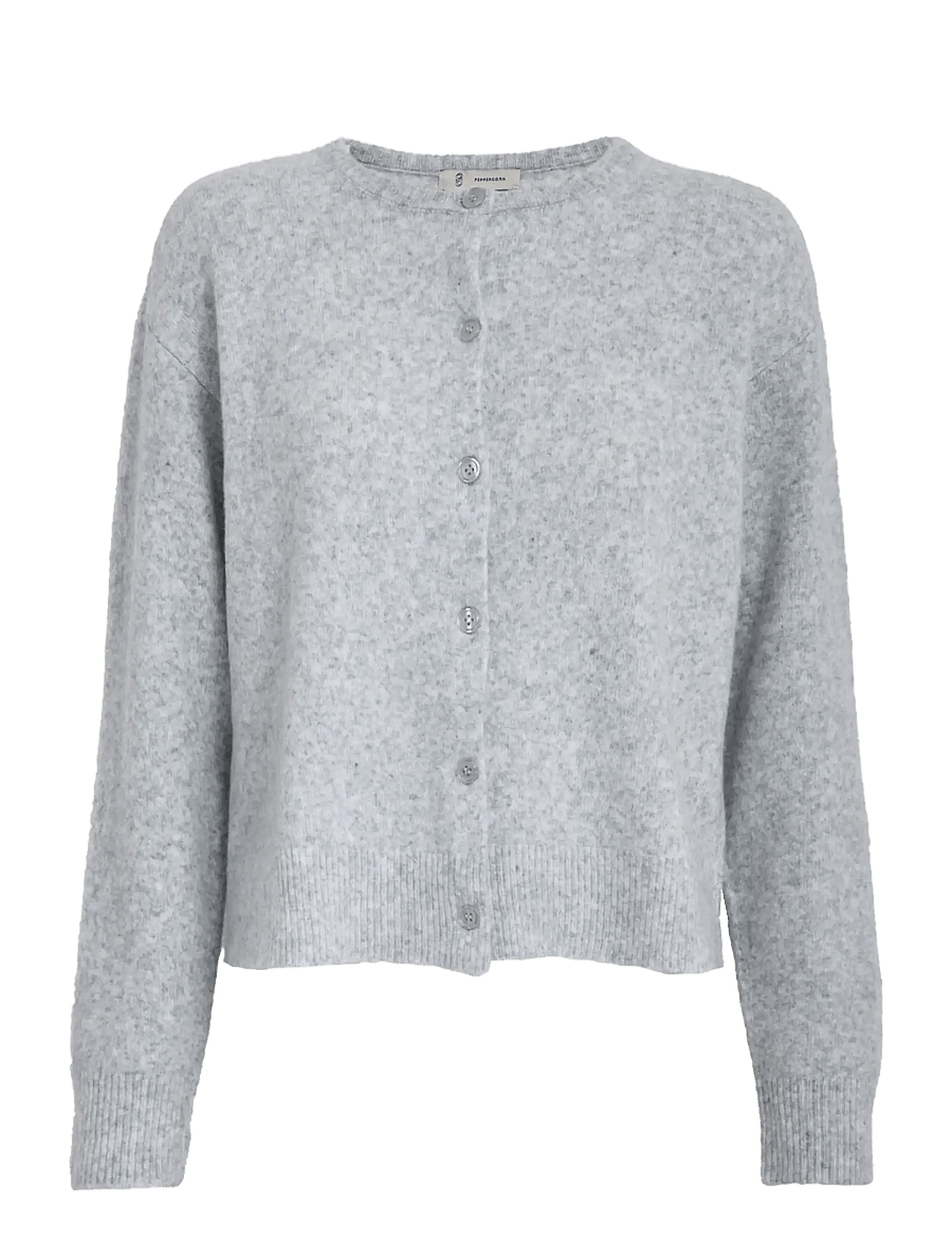 Peppercorn - PCKate GRS RWS Cardigan - strickjacken - light grey melange - 1