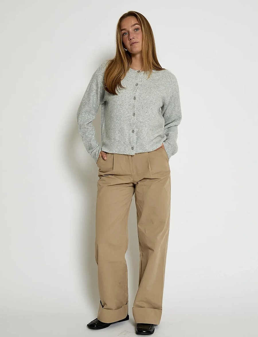Peppercorn - PCKate GRS RWS Cardigan - strickjacken - light grey melange - 0