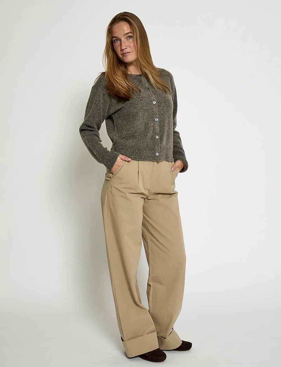 Peppercorn - PCKate GRS RWS Cardigan - koftor - walnut melange - 3
