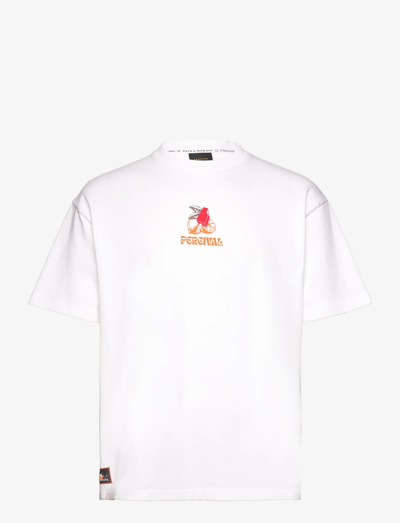 Percival - Lemon Kreme Oversized T Shirt - kurzärmelig - white - 0