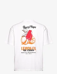 Percival - Lemon Kreme Oversized T Shirt - kortärmade t-shirts - white - 1