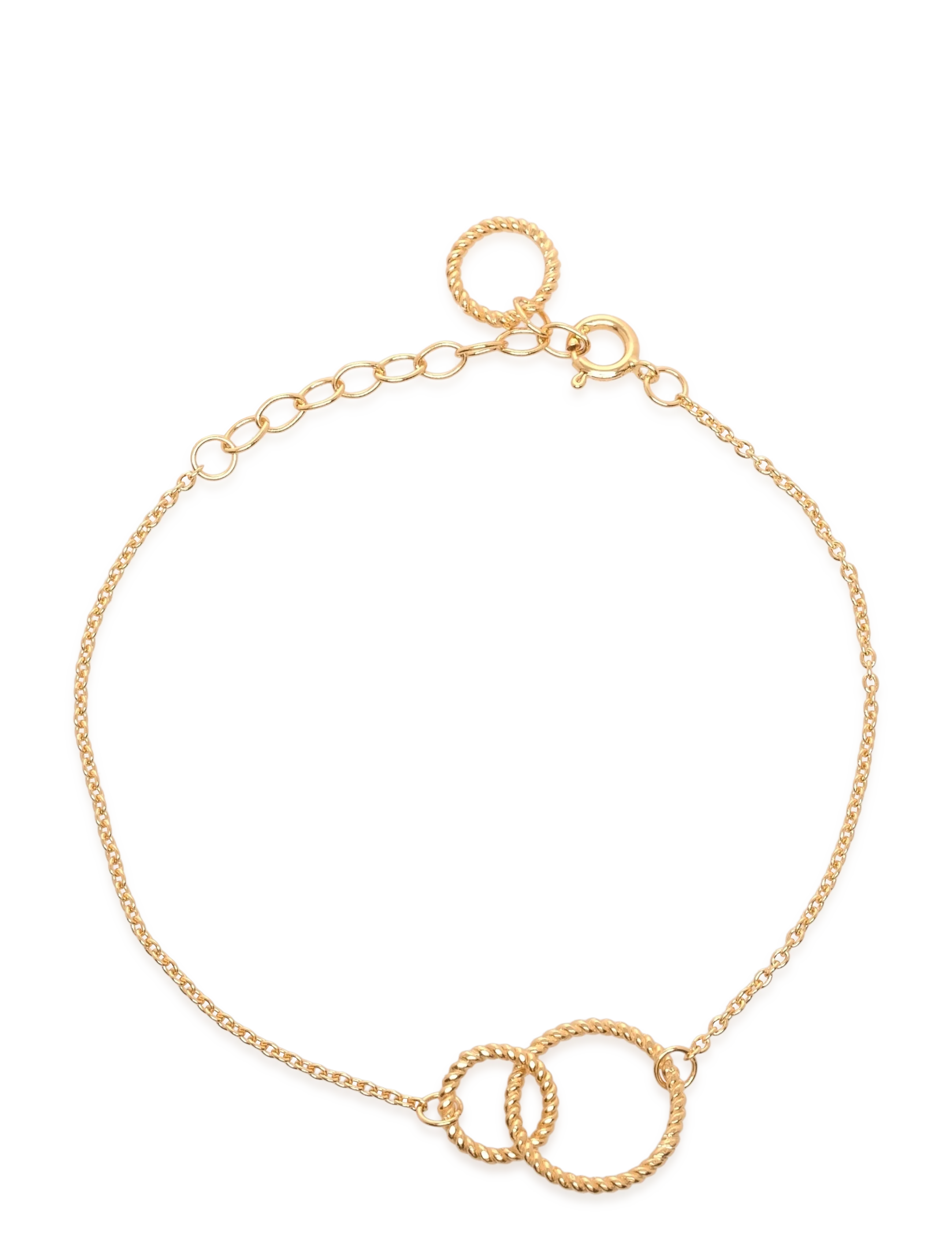 Pernille Corydon Double Twisted Bracelet - Officewear - GOLD PLATED RECYCLED STERLING SILVER / gold