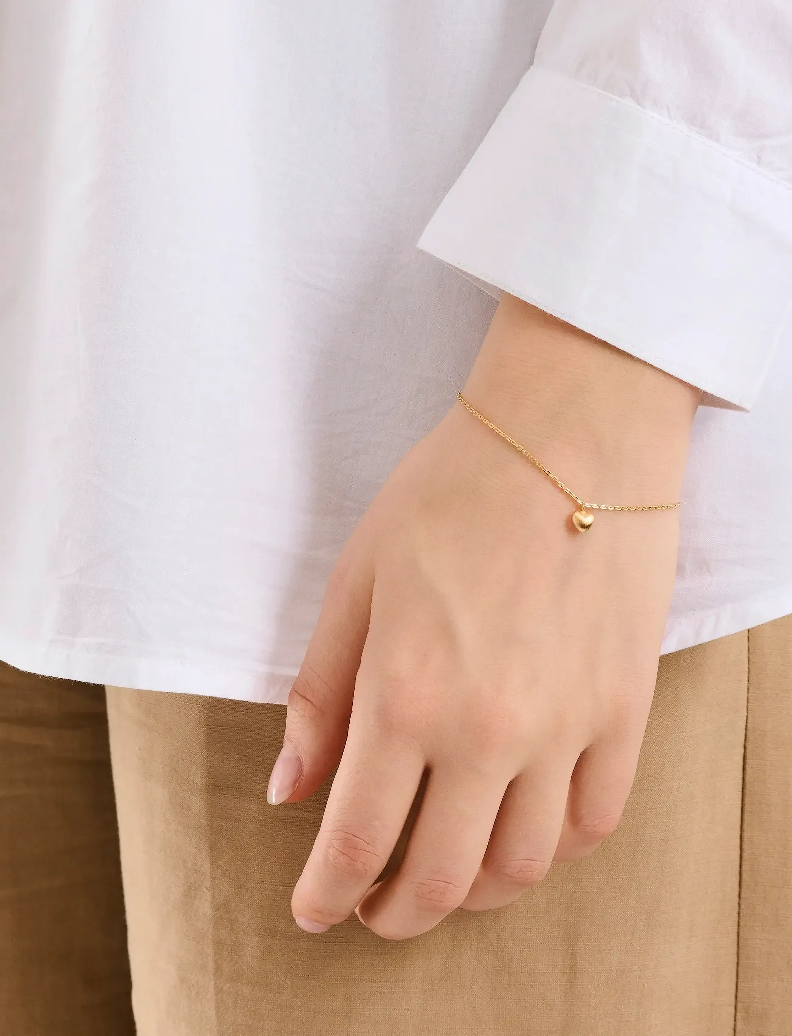 Pernille Corydon Love Bracelet, One Size, Bracelets, Gold - Chain Frauen