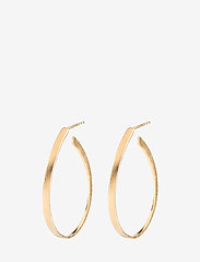 Oval Creoles size 35 mm - GOLD PLATED