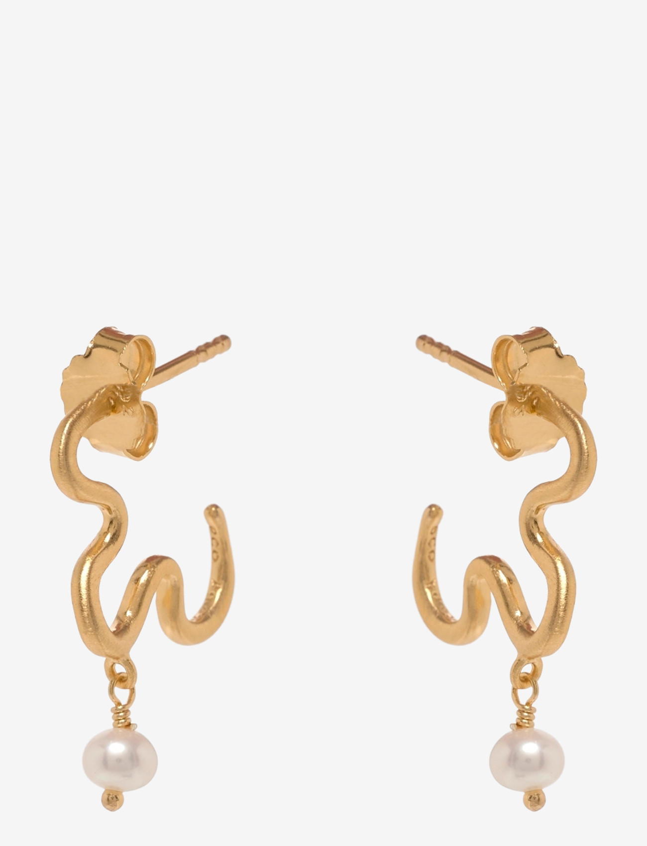 Pernille Corydon - Ocean Dream Earrings - gold plated recycled sterling silver - 0