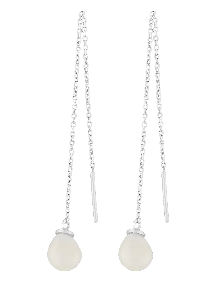 Pernille Corydon - Lagoon Earchains - pärlitega kõrvarõngad - silver - 1