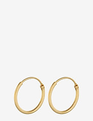 Tiny Plain Hoops - GOLD PLATED