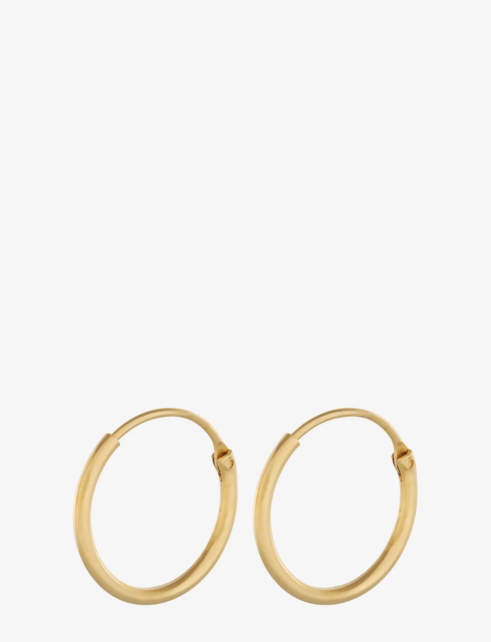 Pernille Corydon - Tiny Plain Hoops - creoler - gold plated - 1