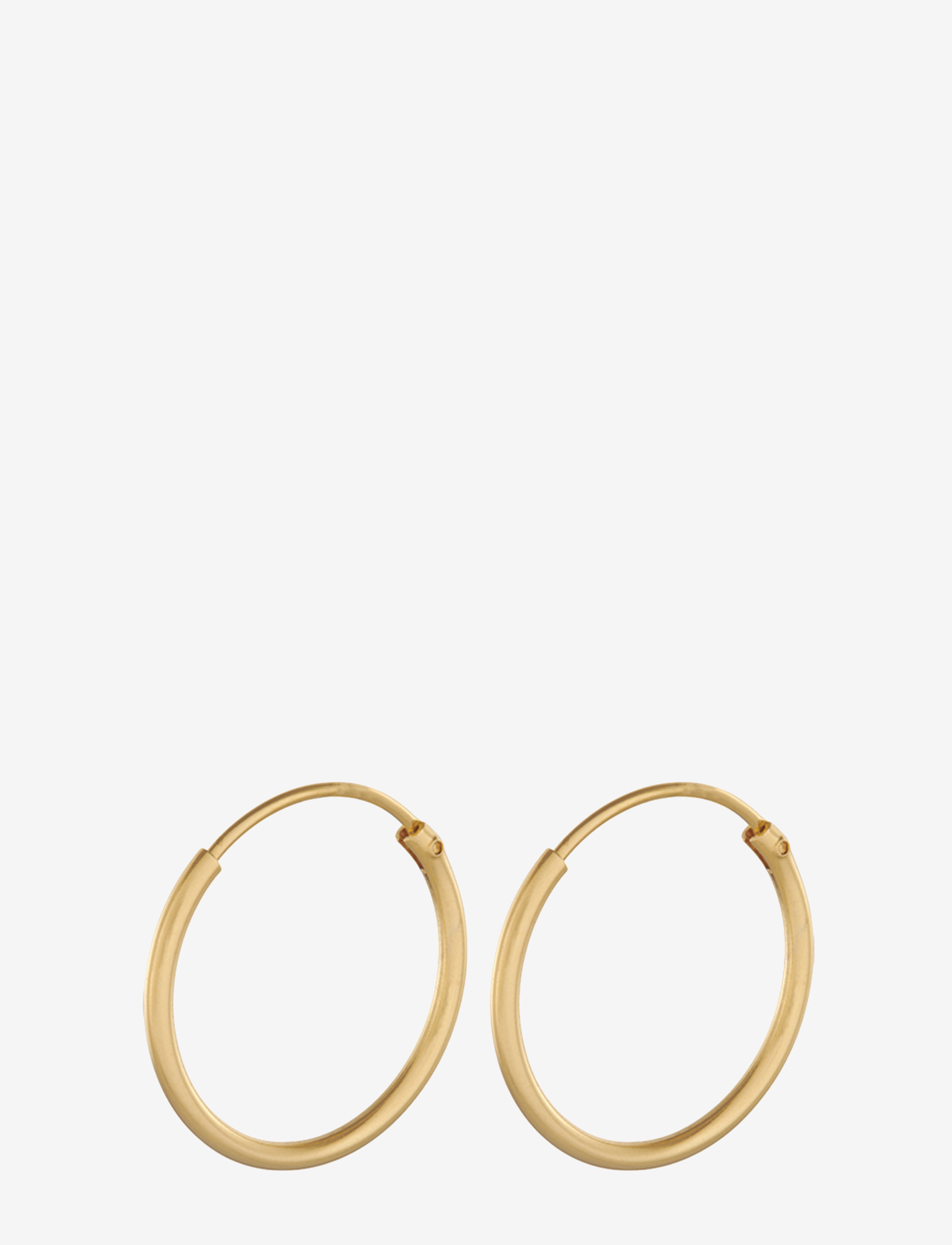 Pernille Corydon Micro Plain Hoops 15 mm - Echtschmuck - GOLD PLATED / gold