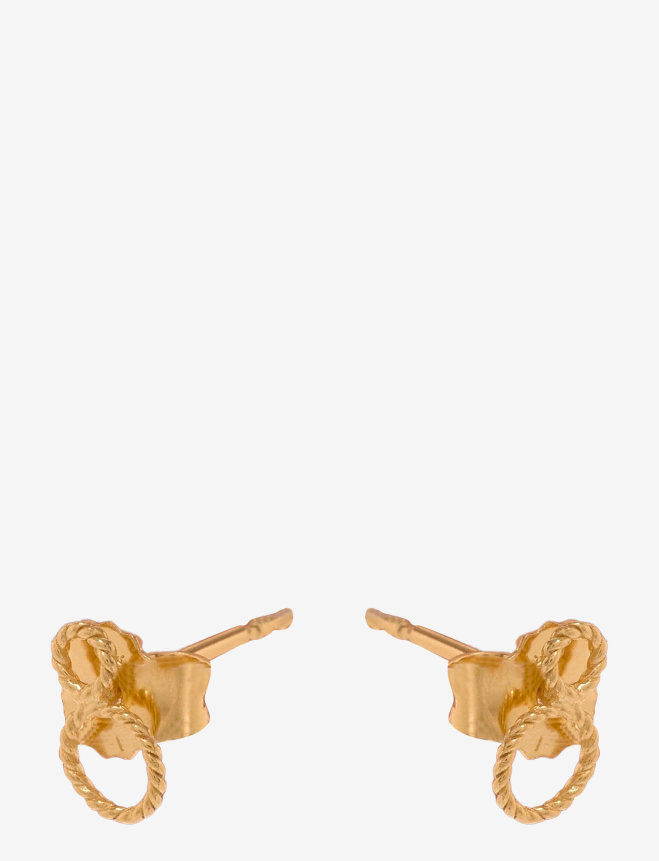 Pernille Corydon - Twisted Earstick - studs örhängen - gold plated recycled sterling silver - 0