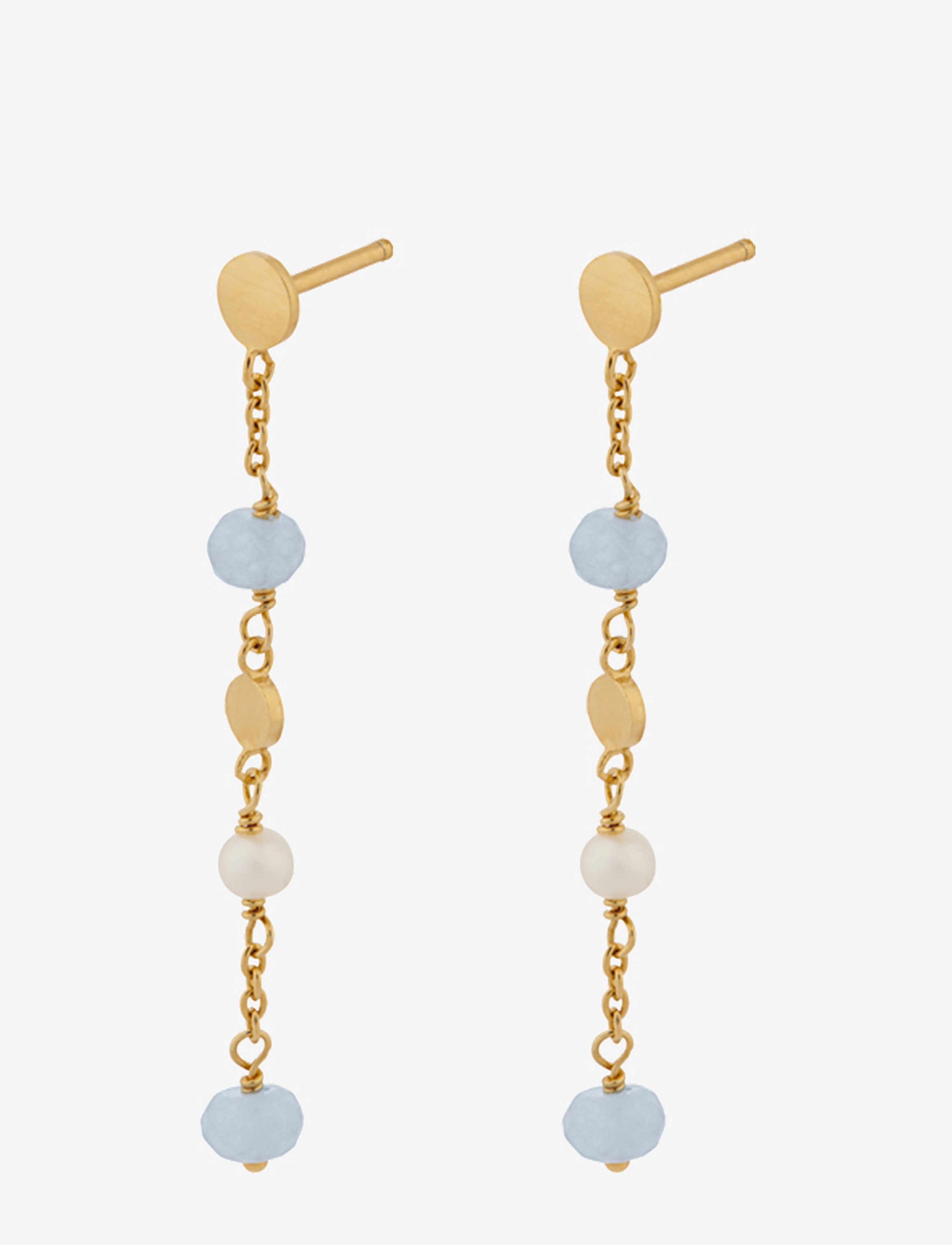Pernille Corydon Afterglow Sea Earchains, One Size, Gold, Øreringe > Øreringe Med Vedhæng, Dame