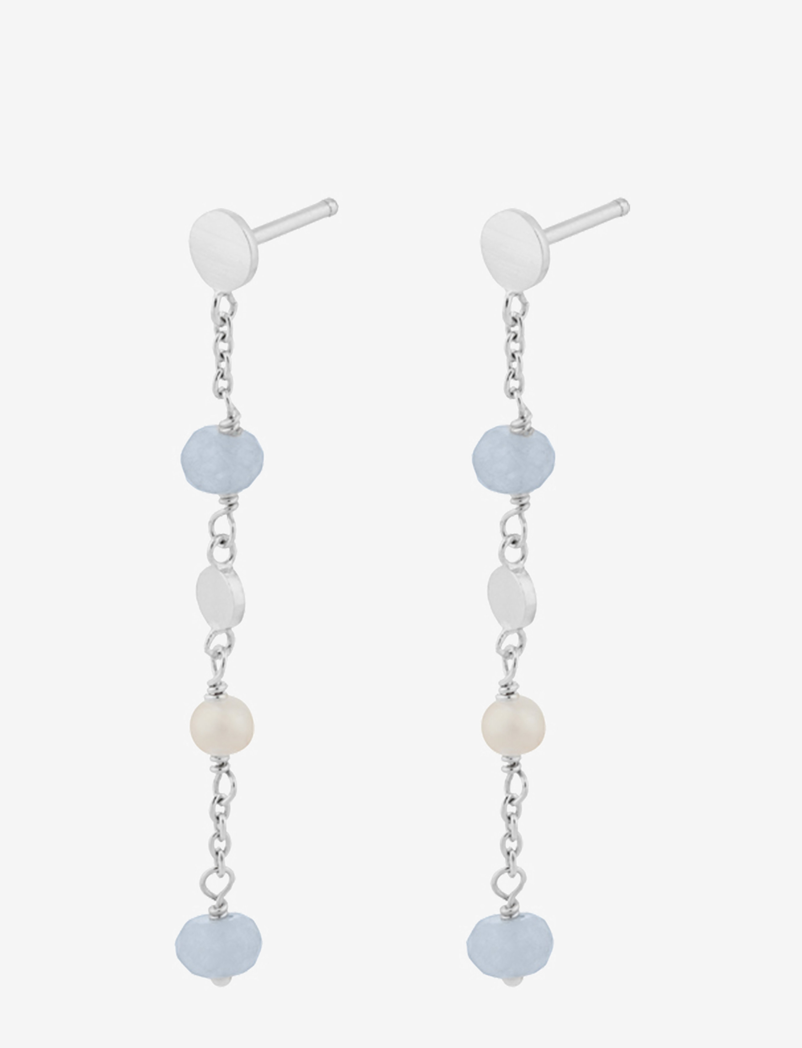 PERNILLE CORYDON Afterglow Sea Earchains 40 Mm Silber - One Size - Damen