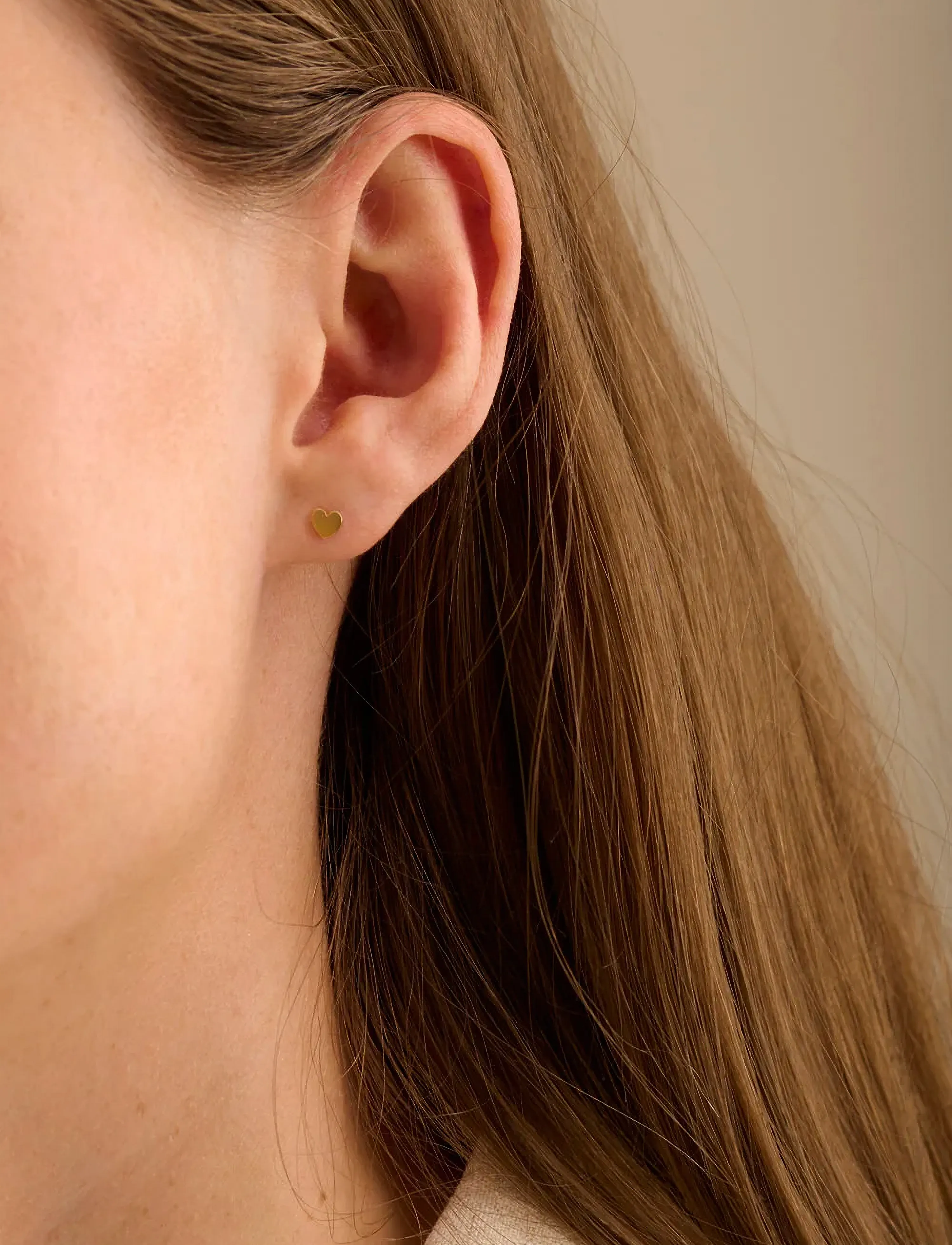 Pernille Corydon Mini Heart Earsticks, One Size, Earrings, Silber - Studs, Frauen