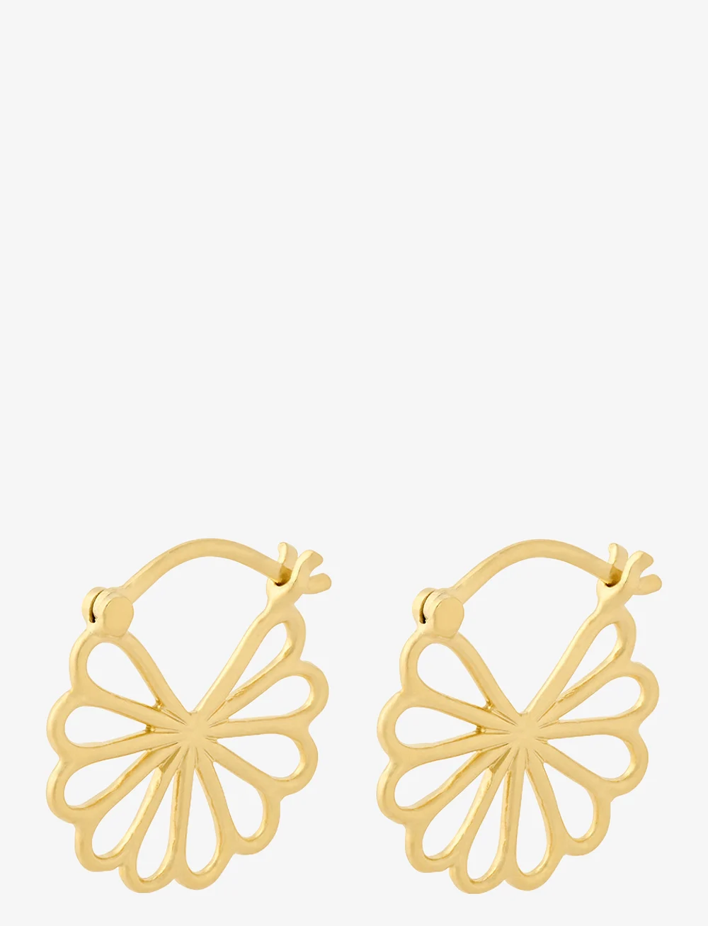Pernille Corydon - Bellis Earrings - hoops - goldplated sterling silver - 1