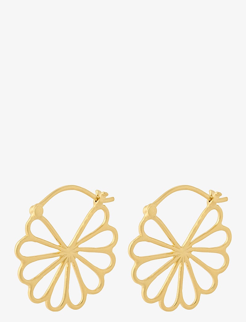 Pernille Corydon - Bellis Earrings - hoops - goldplated sterling silver - 1