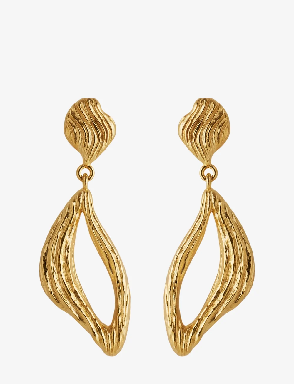 Pernille Corydon - Flowing Dreams Earrings - pendant earrings - gold - 0