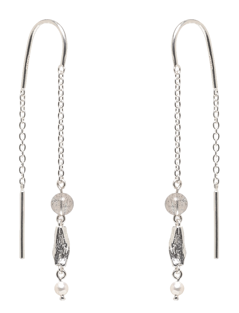 Pernille Corydon - Soft Sky Earchains - hängande örhängen - recycled sterling silver - 0