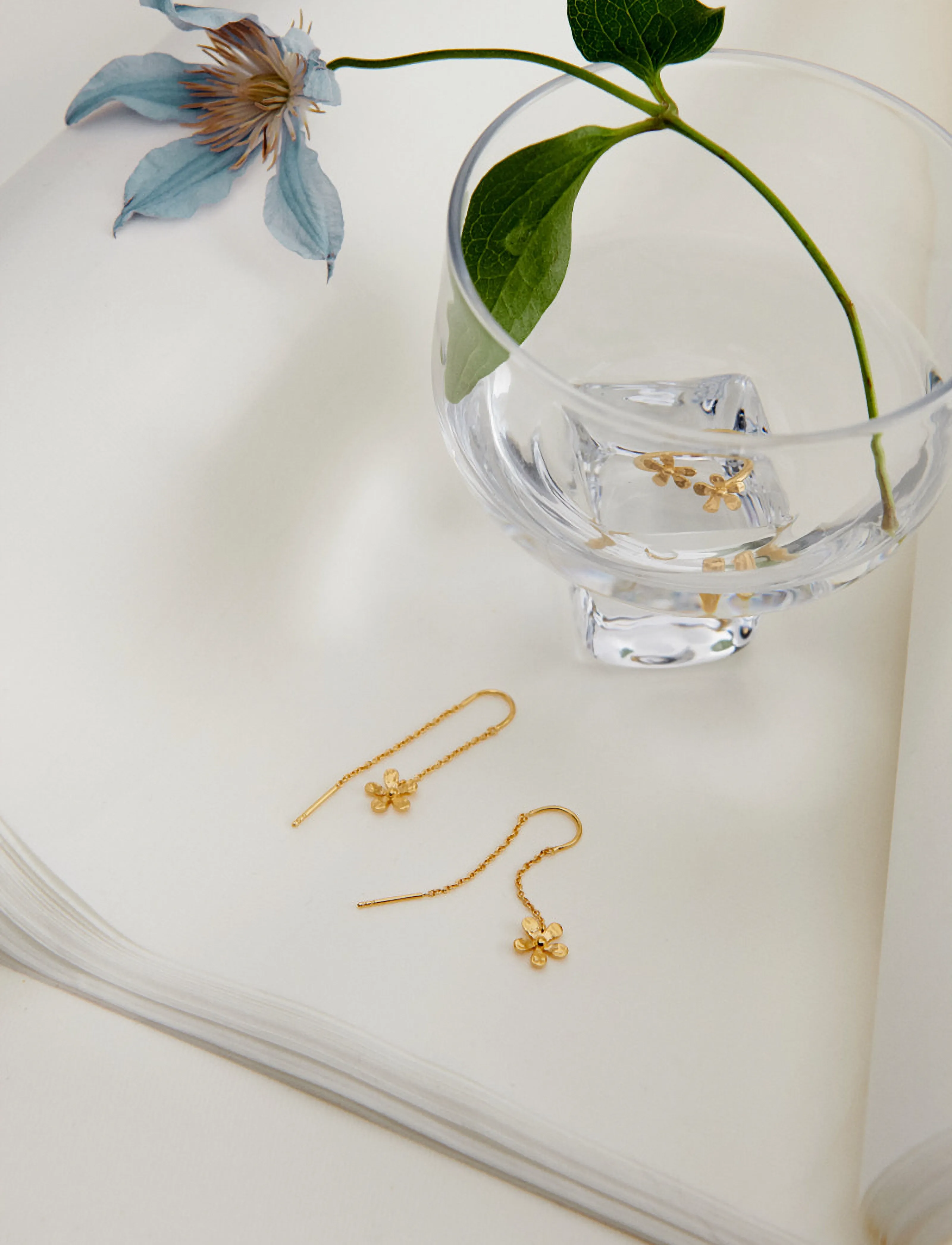 Pernille Corydon - Wild Poppy Earchains - ohrhänger - gold - 3