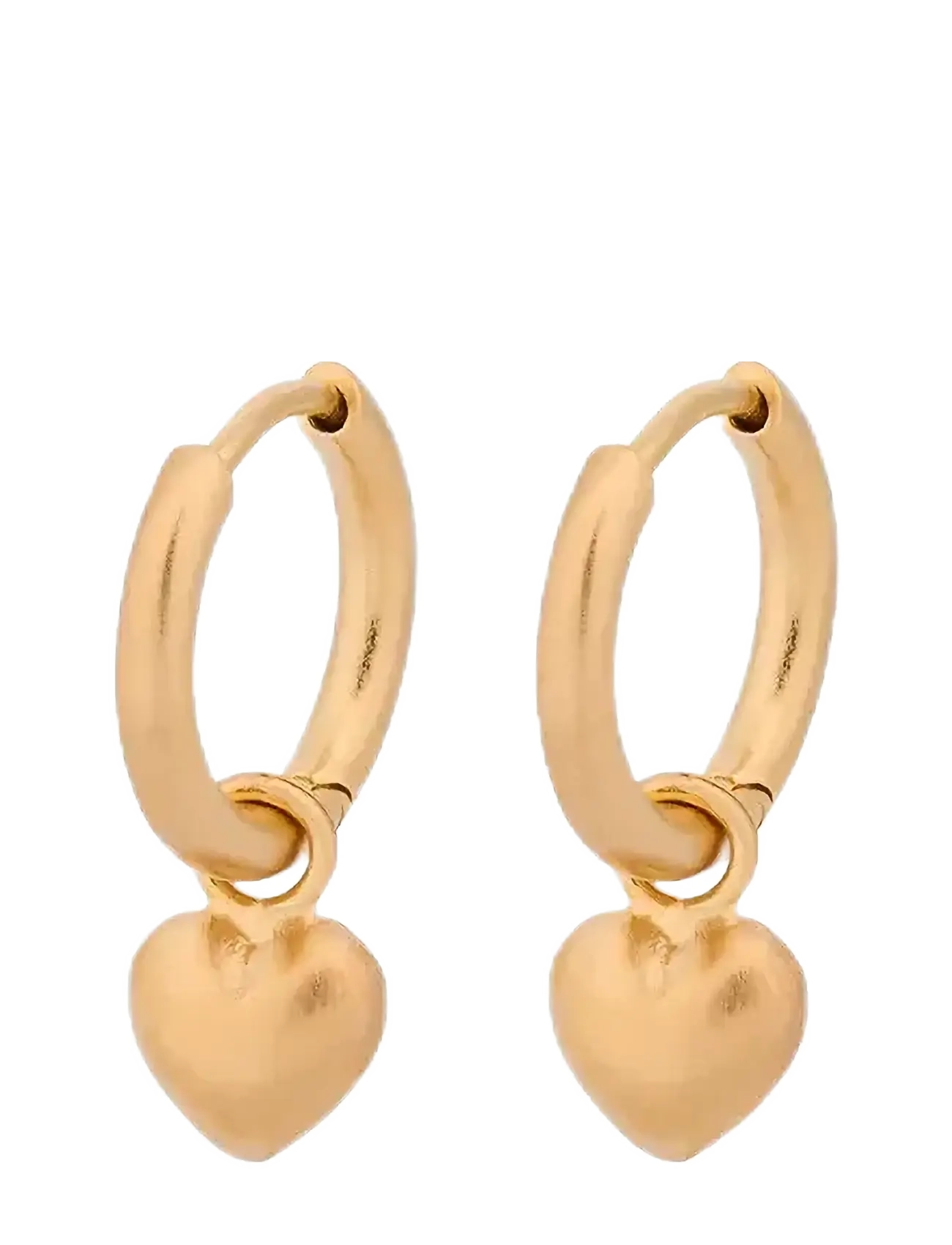 PERNILLE CORYDON Heart Huggies Gold - One Size - Damen