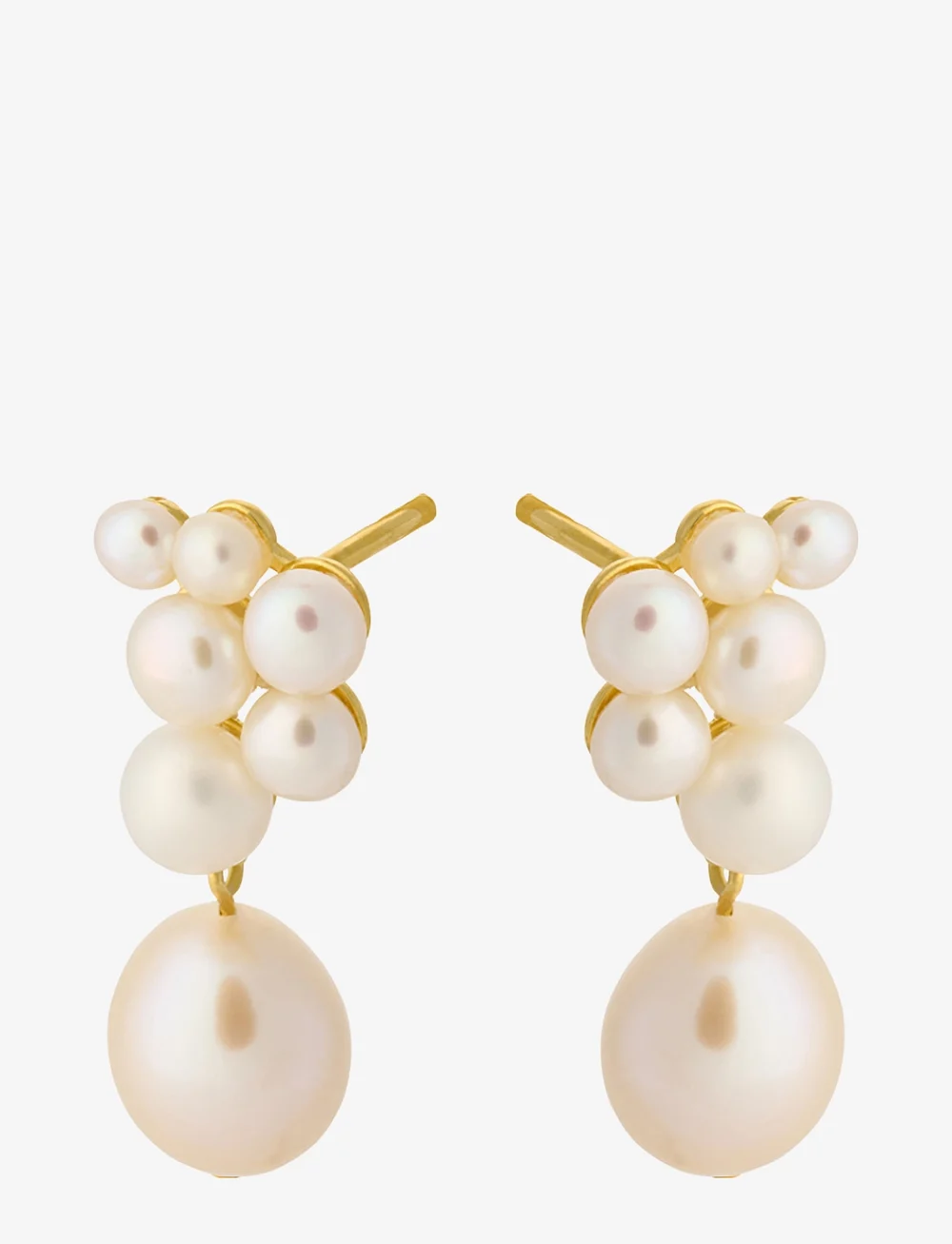 Pernille Corydon - Ocean Treasure Earsticks - hängande örhängen - goldplated sterling silver - 1