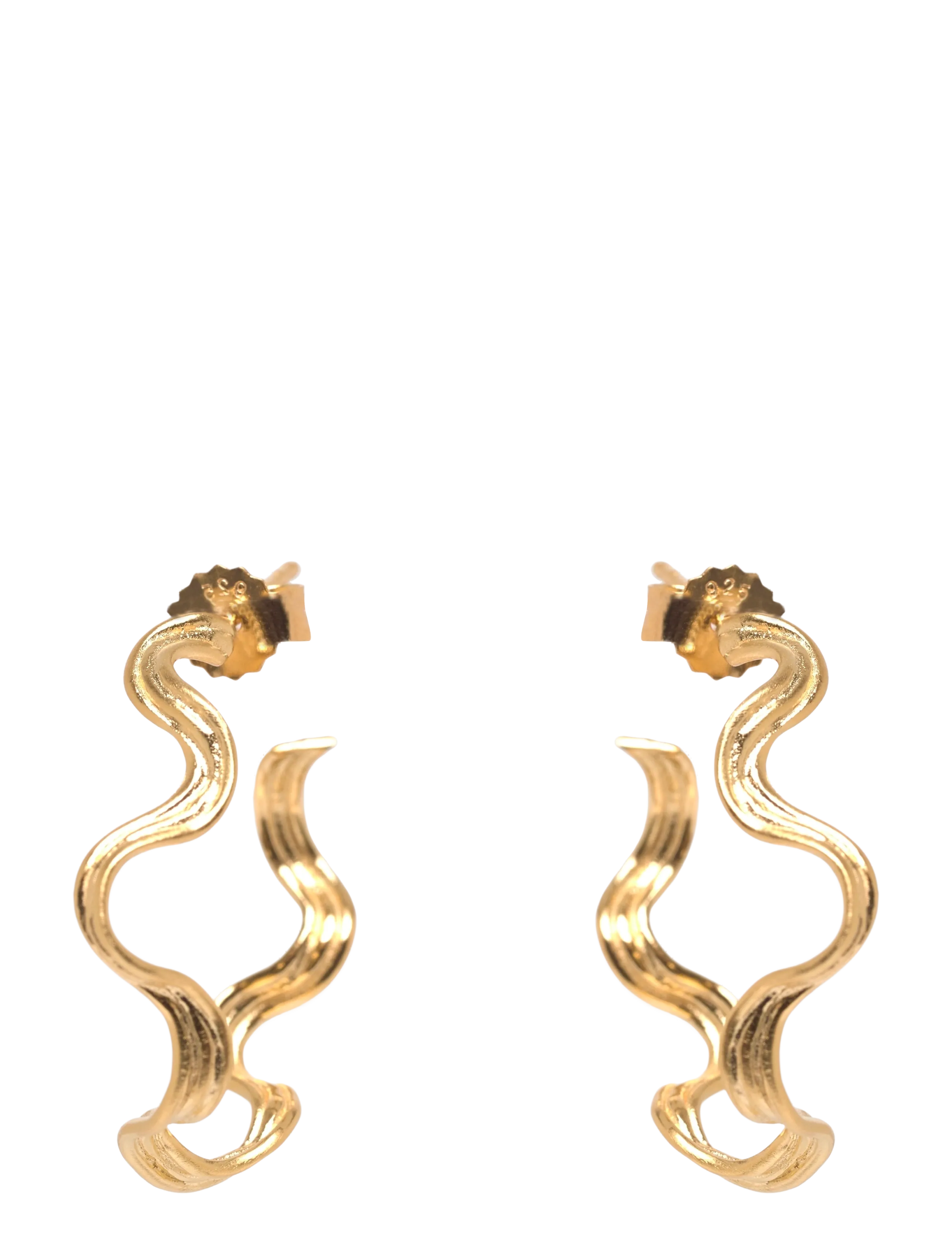 Pernille Corydon Hellir Hoops - Øreringe - GOLD PLATED RECYCLED STERLING SILVER / gold