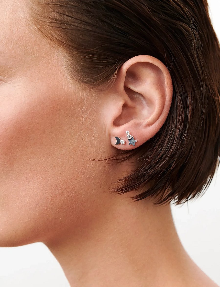Pernille Corydon - Twinkle Earsticks - studs örhängen - silver - 0