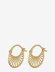 Pernille Corydon - Small Daylight Earrings - kabamieji auskarai - gold plated - 1