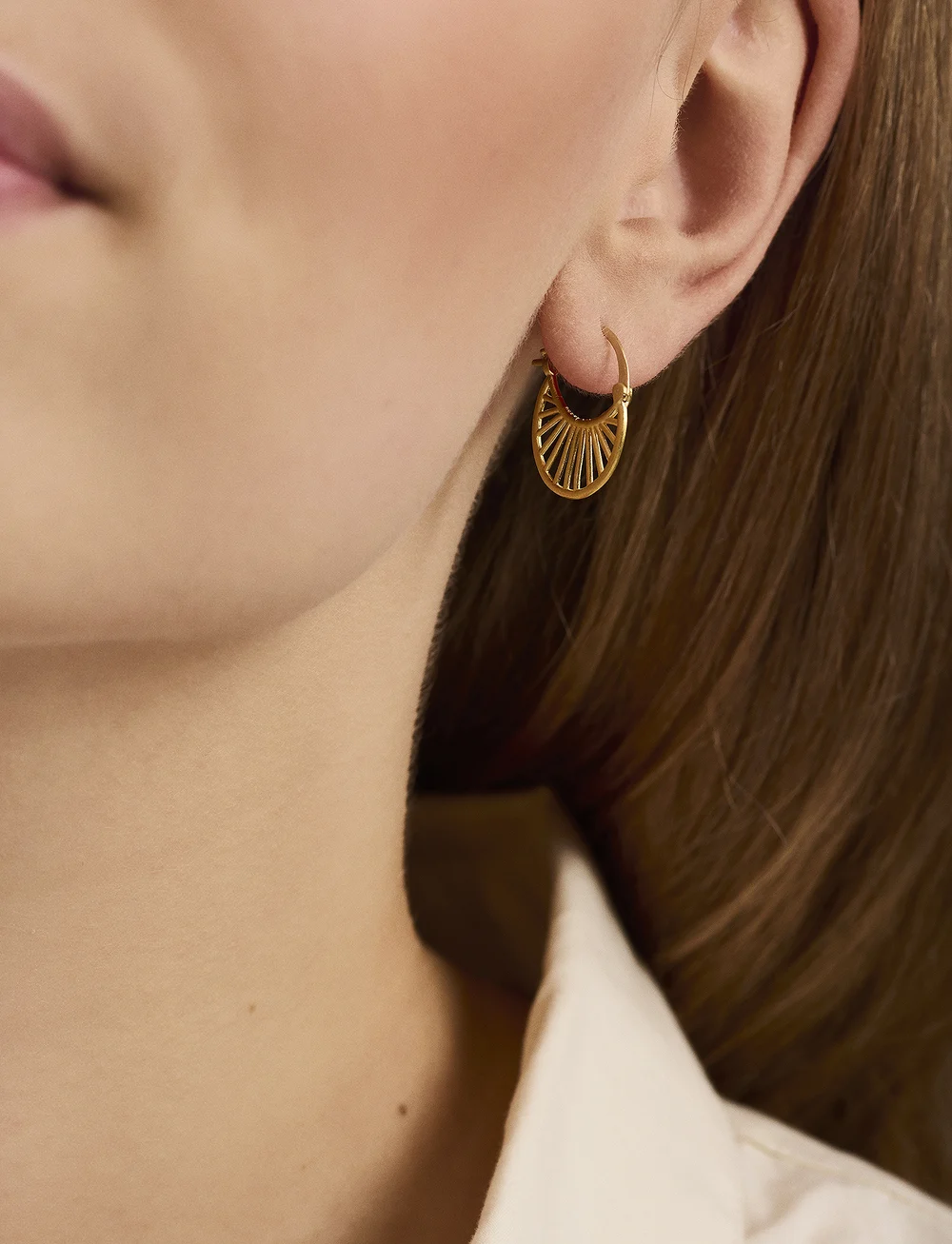 Pernille Corydon - Small Daylight Earrings - ohrhänger - gold plated - 0
