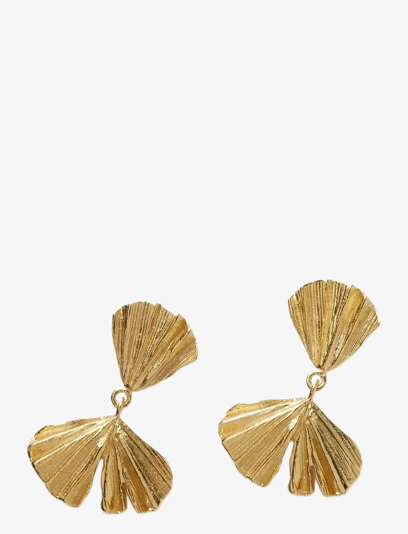 Pernille Corydon - Autumn Leaf Earrings - Ørestikker - gold - 0