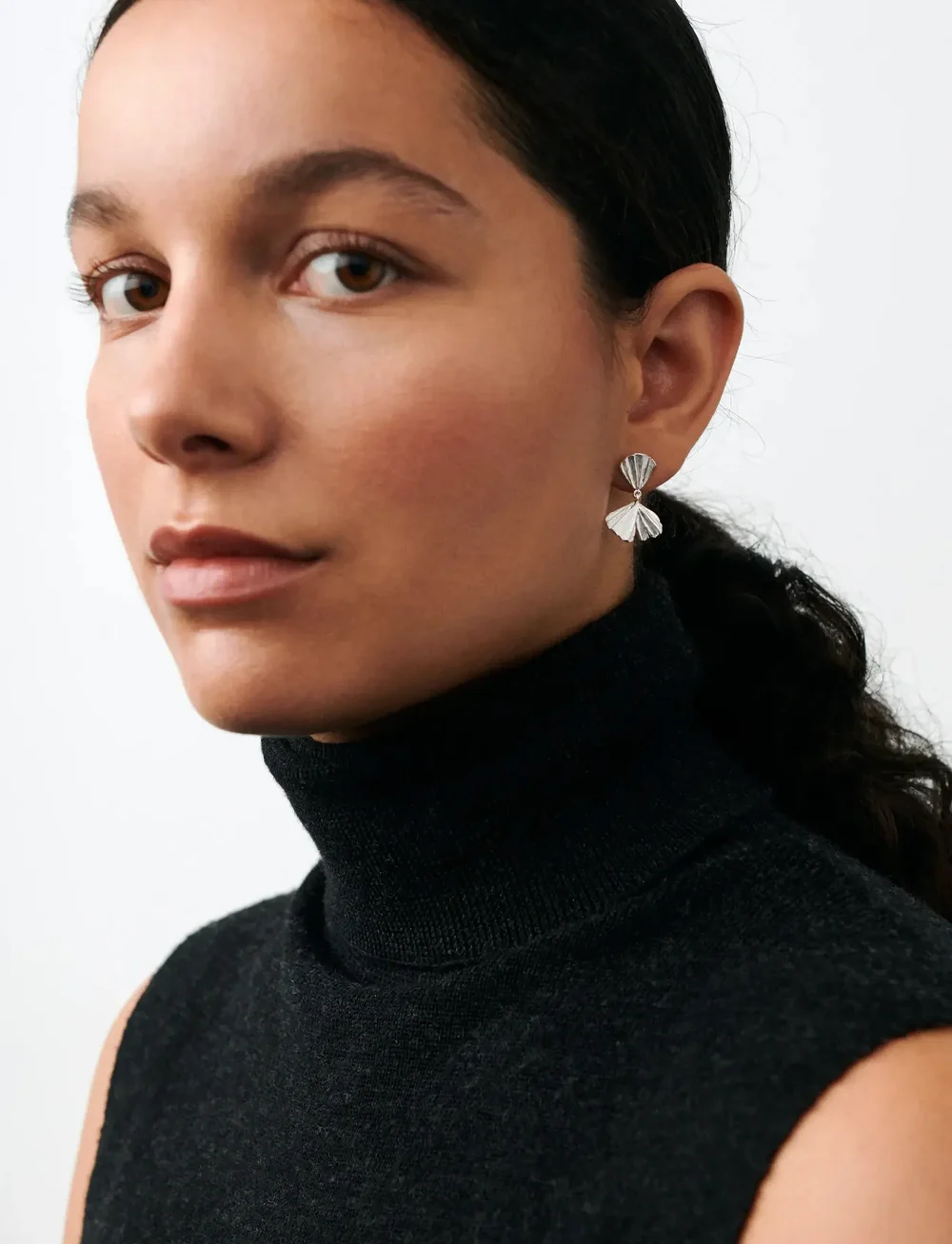 Pernille Corydon - Autumn Leaf Earrings - ohrstecker - silver - 0
