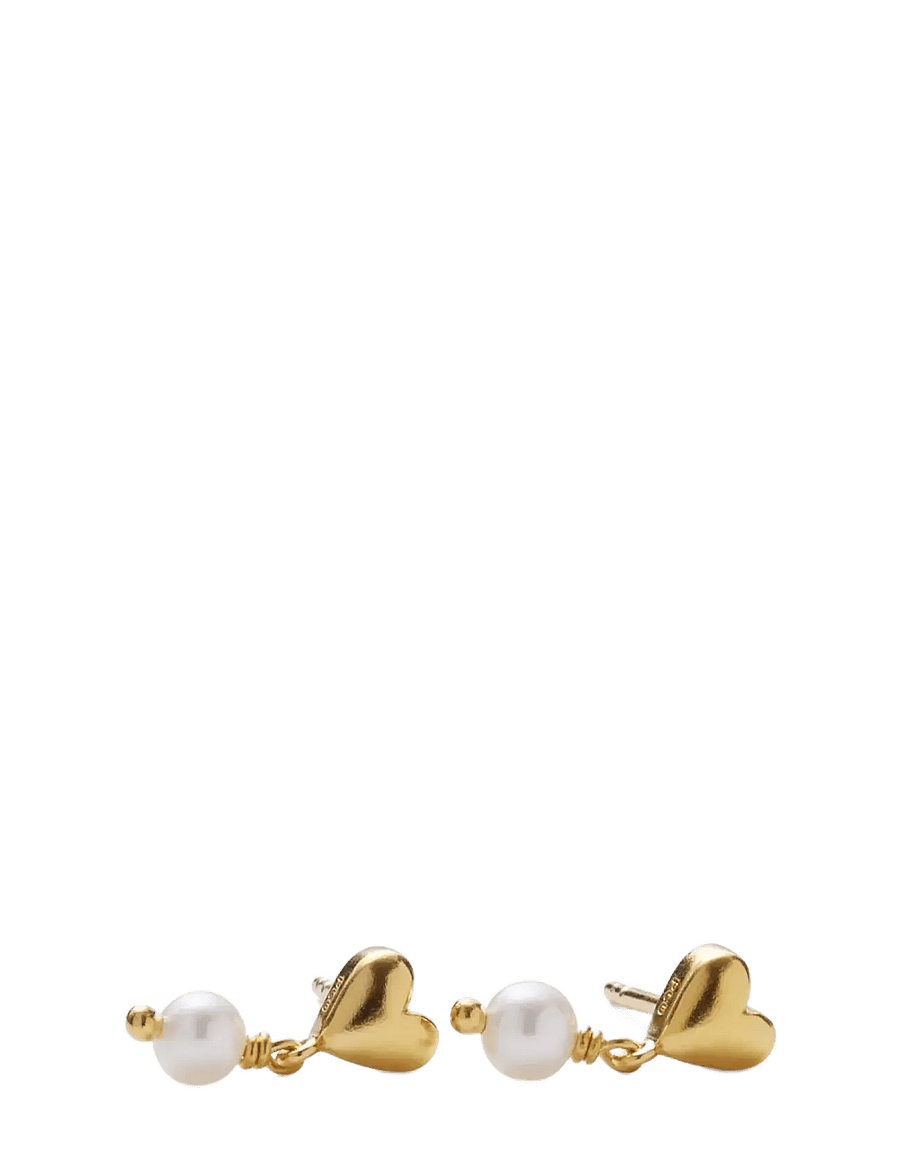 Pernille Corydon - White Adore Earsticks - Ørestikker - gold - 1
