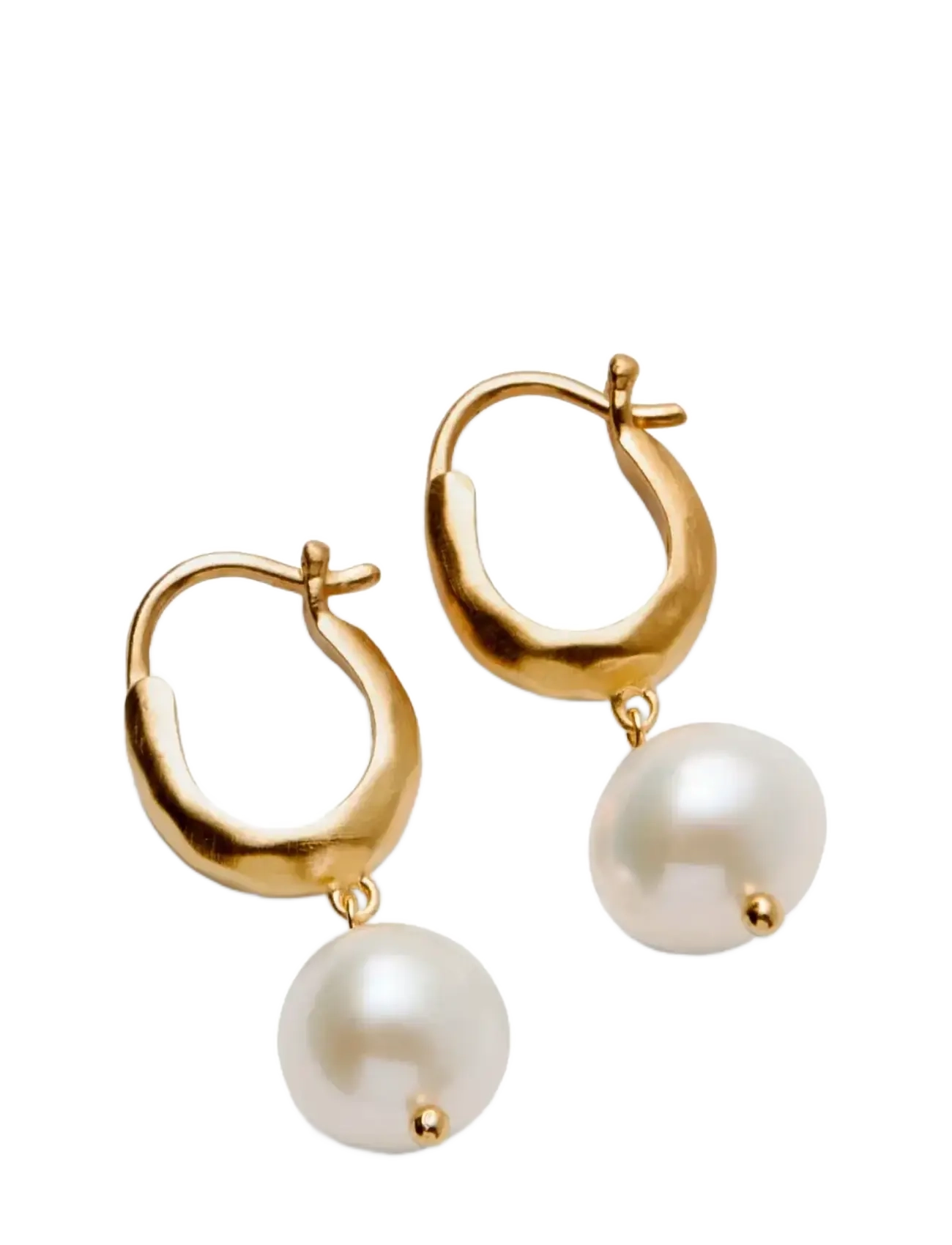 Pernille Corydon Pearl Blossom Earrings - Mode trends - GOLD PLATED RECYCLED STERLING SILVER / gold