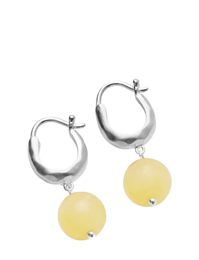 Pernille Corydon - Honey Earrings - hoops - recycled sterling silver - 1