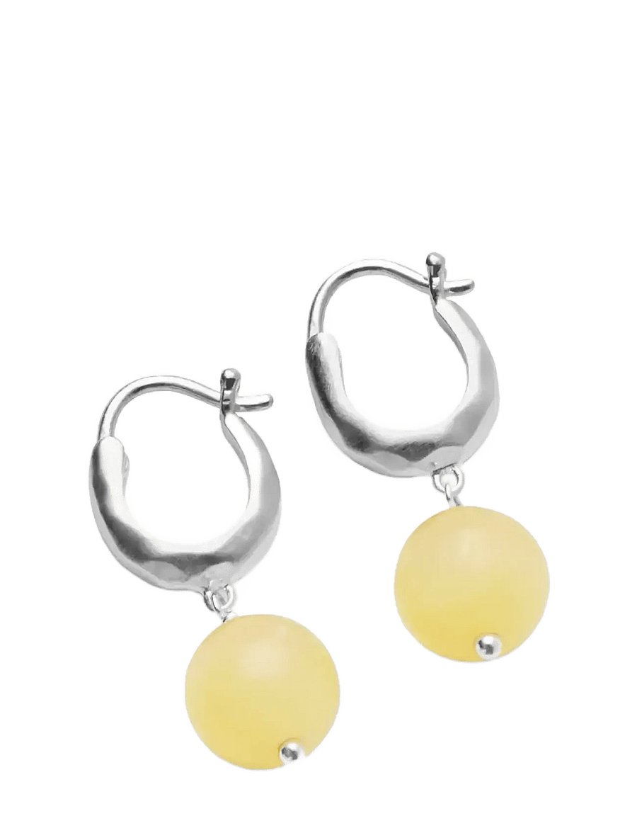 Pernille Corydon - Honey Earrings - kreolen - recycled sterling silver - 1