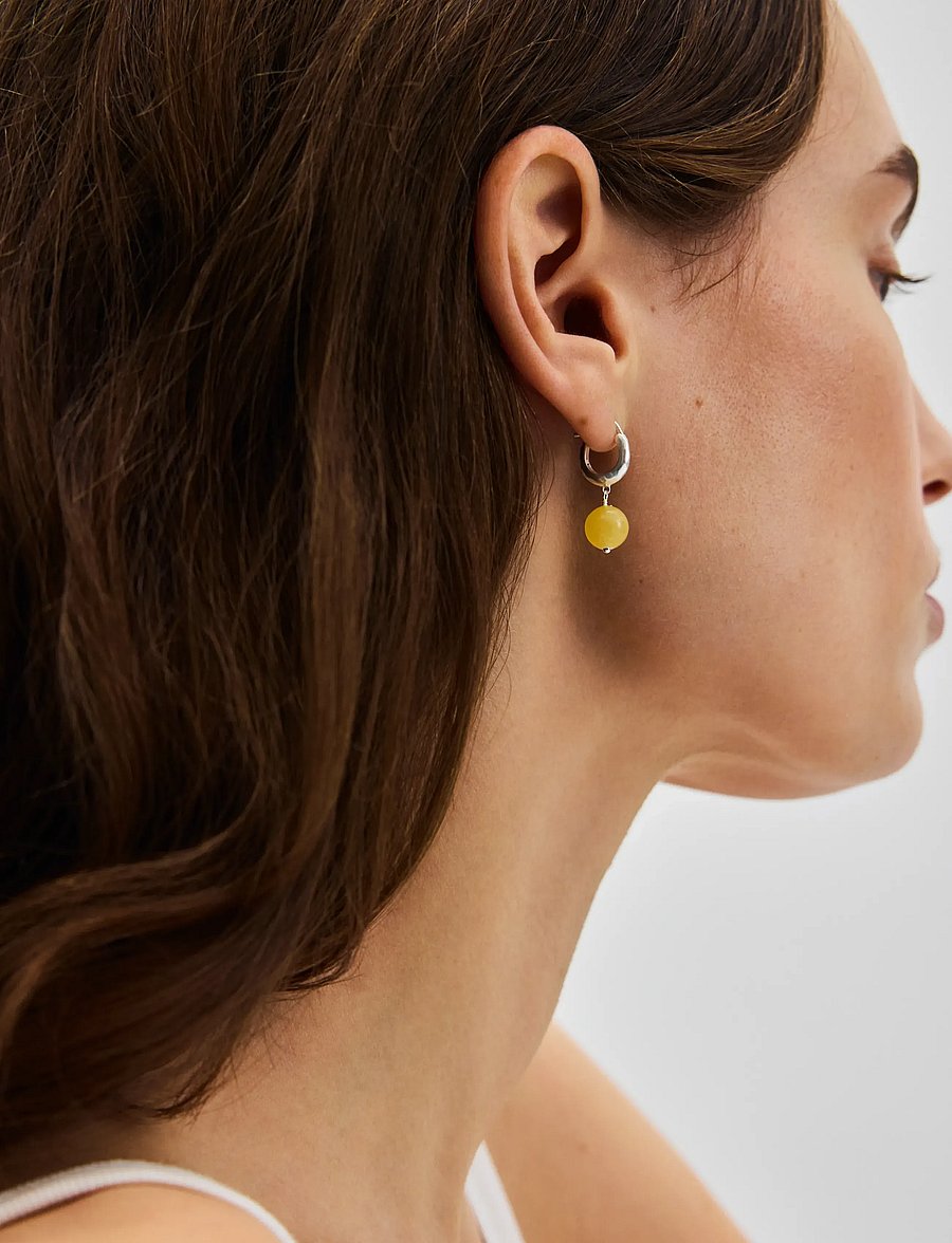 Pernille Corydon - Honey Earrings - kreolen - recycled sterling silver - 0