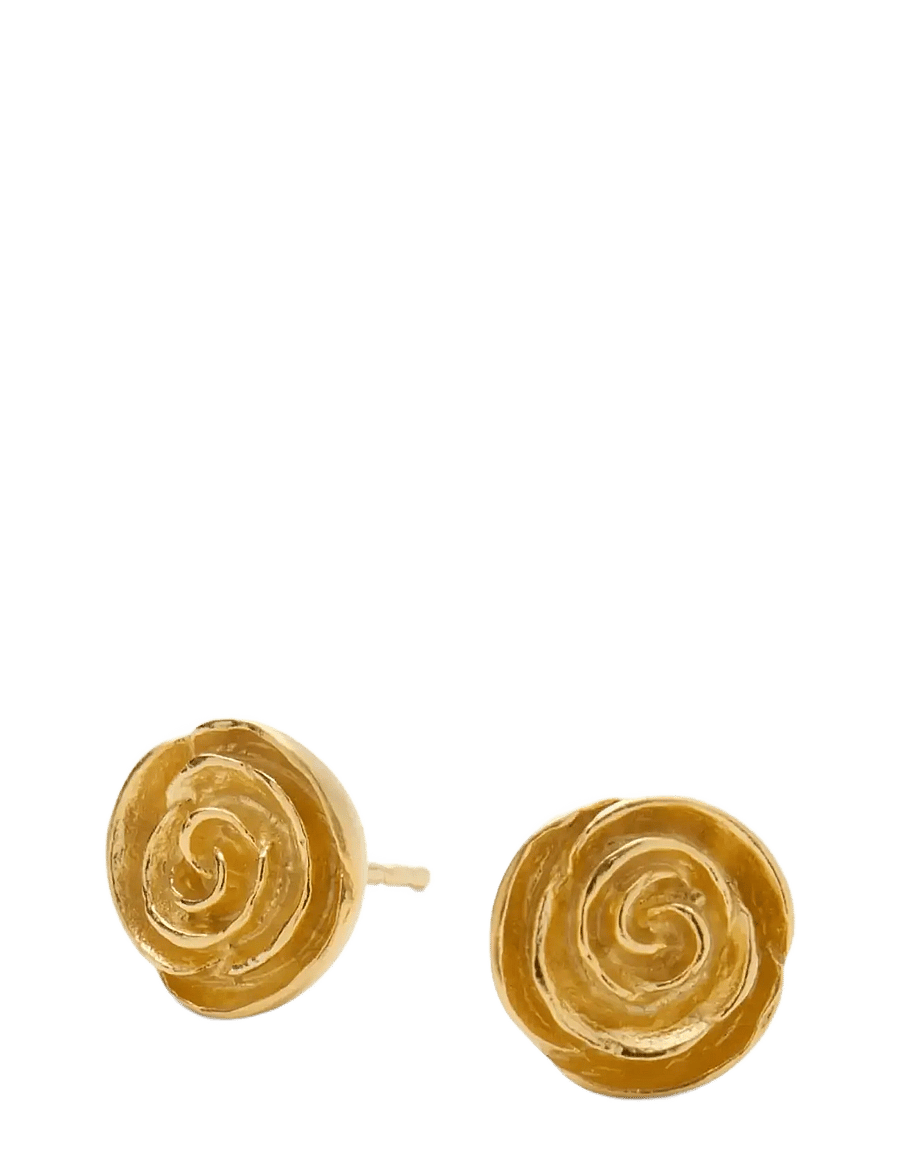 Pernille Corydon - Rose Earsticks - Ørestikker - gold plated recycled sterling silver - 0
