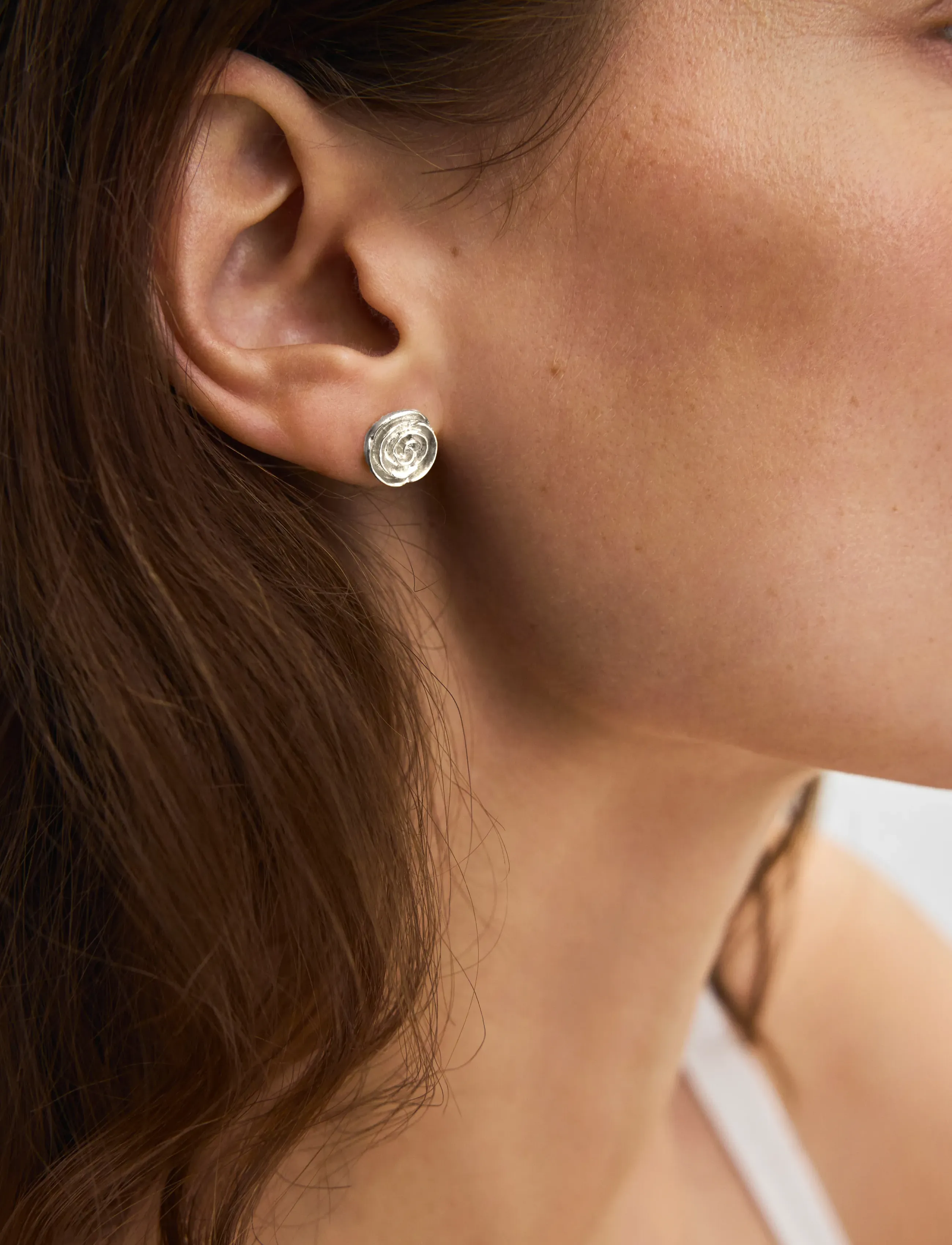 Pernille Corydon Rose Earsticks - Pernille Corydon - RECYCLED STERLING SILVER / silver