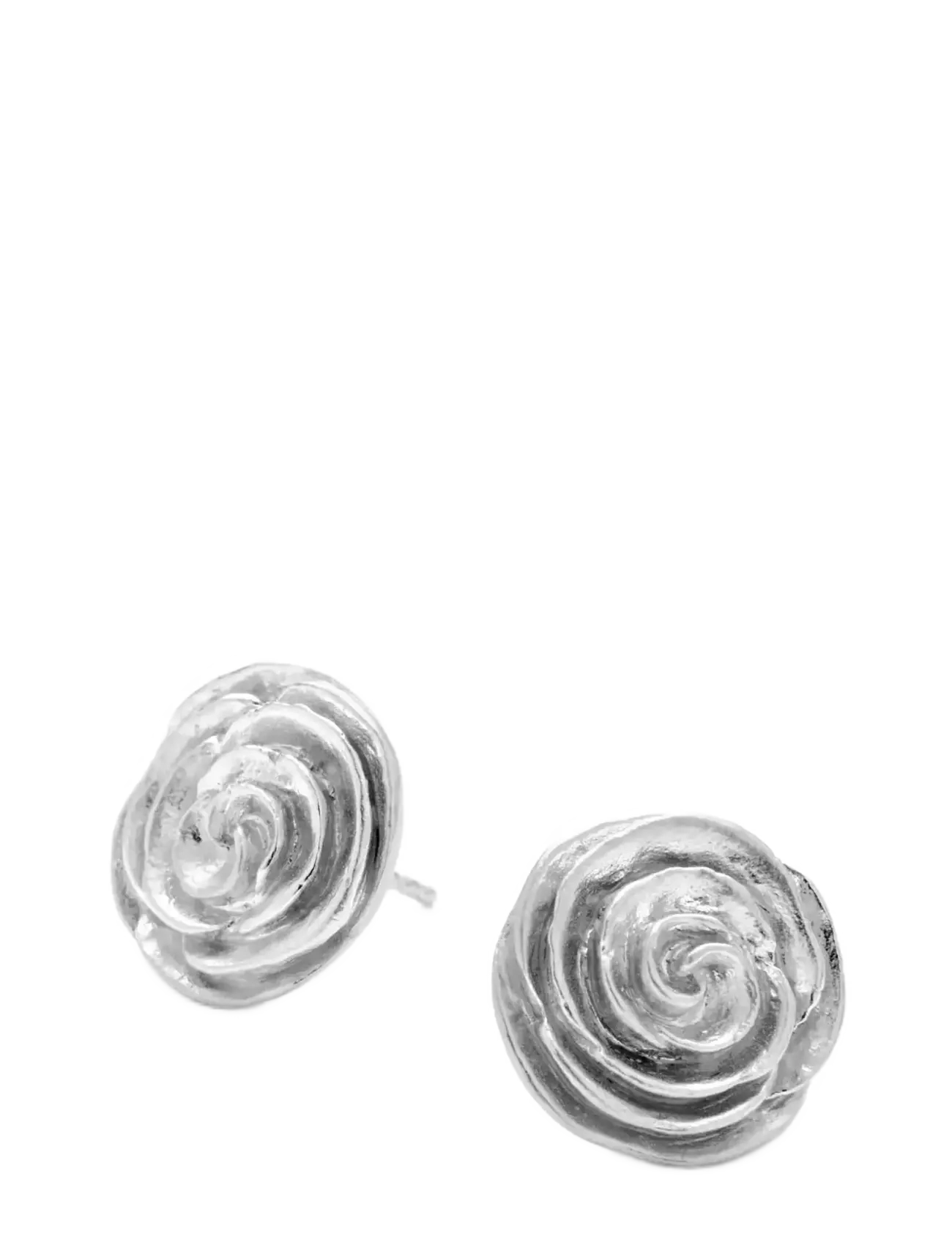 Pernille Corydon Large Rose Earsticks - Accessories - RECYCLED STERLING SILVER / silver