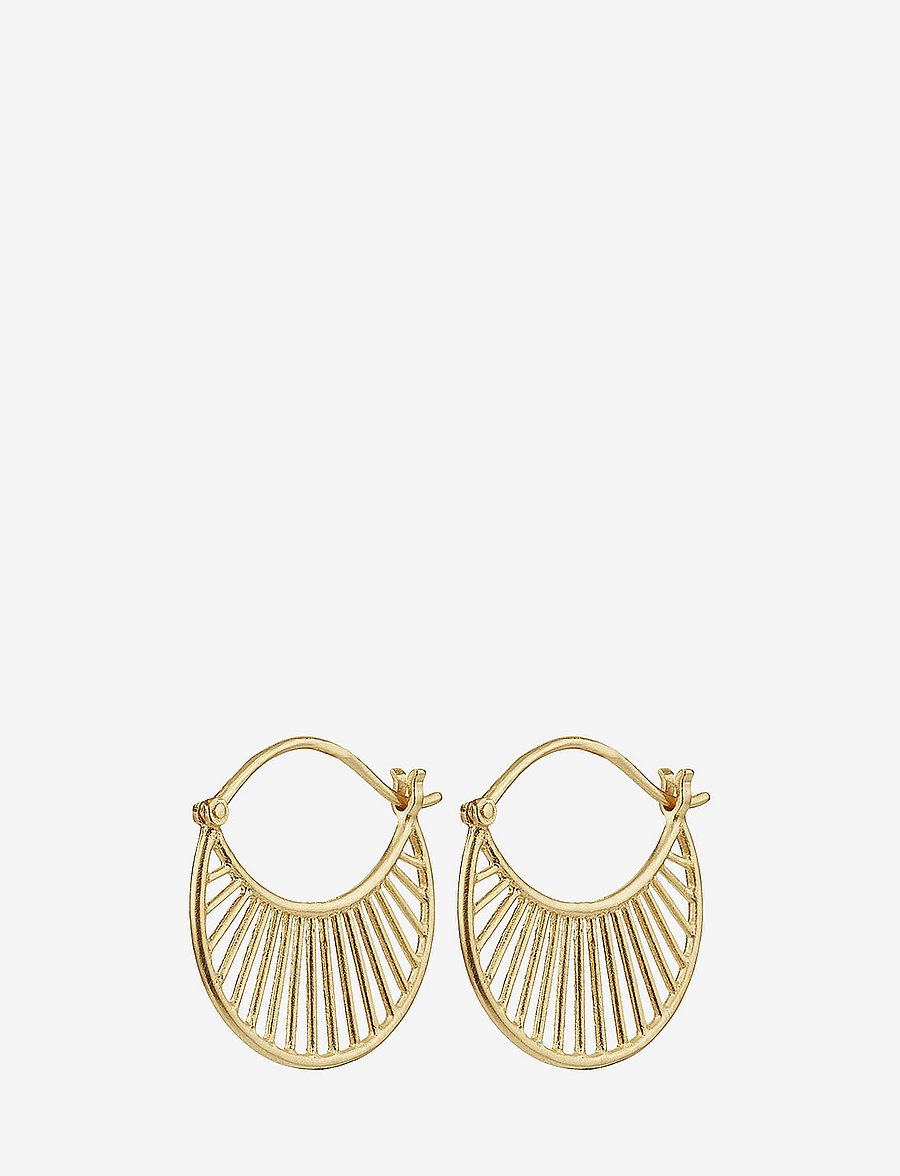Pernille Corydon - Daylight Earring size 22 mm - auskari ar kulonu - gold plated - 0
