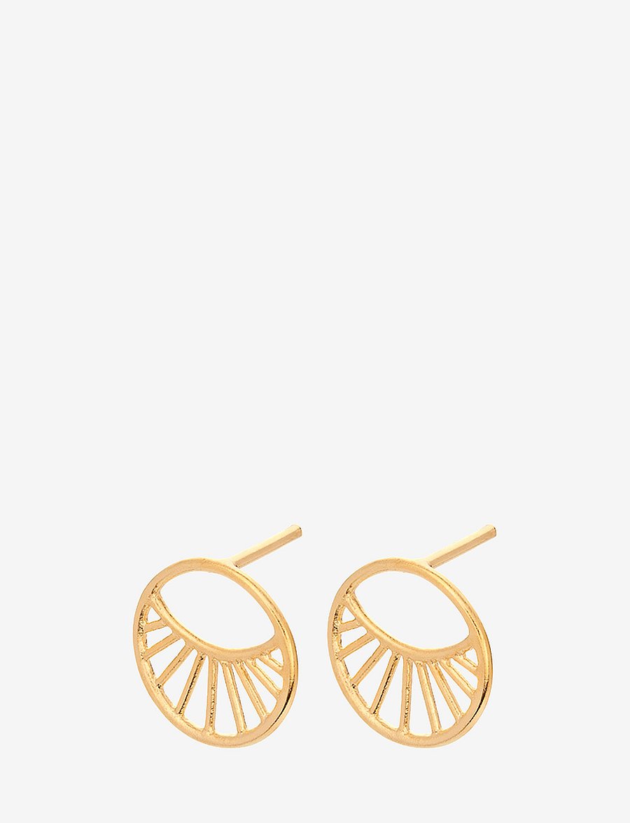 Pernille Corydon - Daylight Earsticks Size 11 mm - stud earrings - gold plated - 0