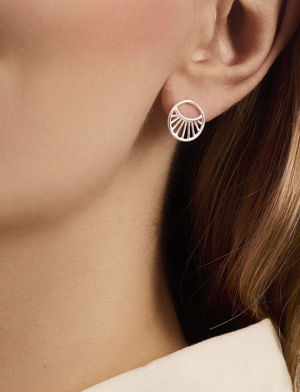 Pernille Corydon - Daylight Earsticks Size 11 mm - Ørestikker - silver - 0