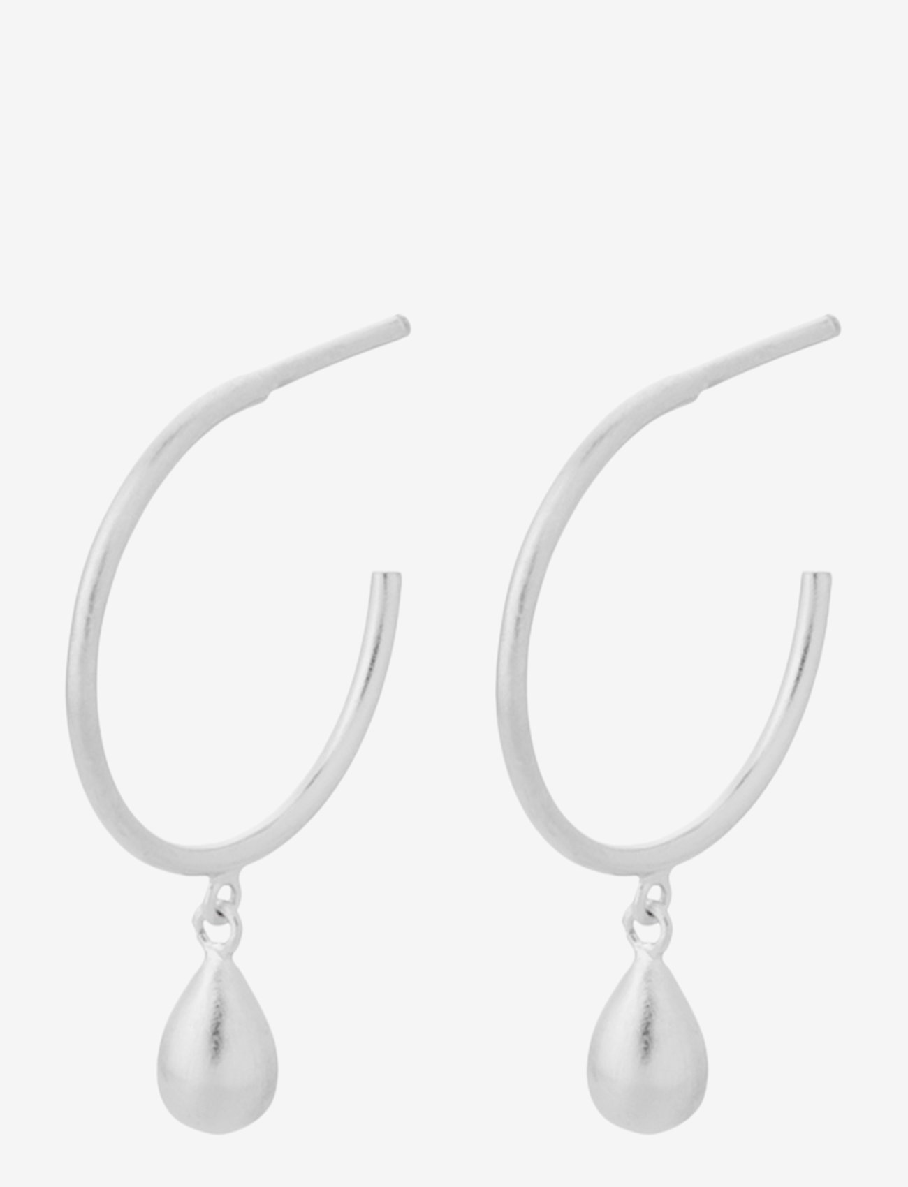 Pernille Corydon - Waterdrop Hoops Size 18 mm - silver - 0