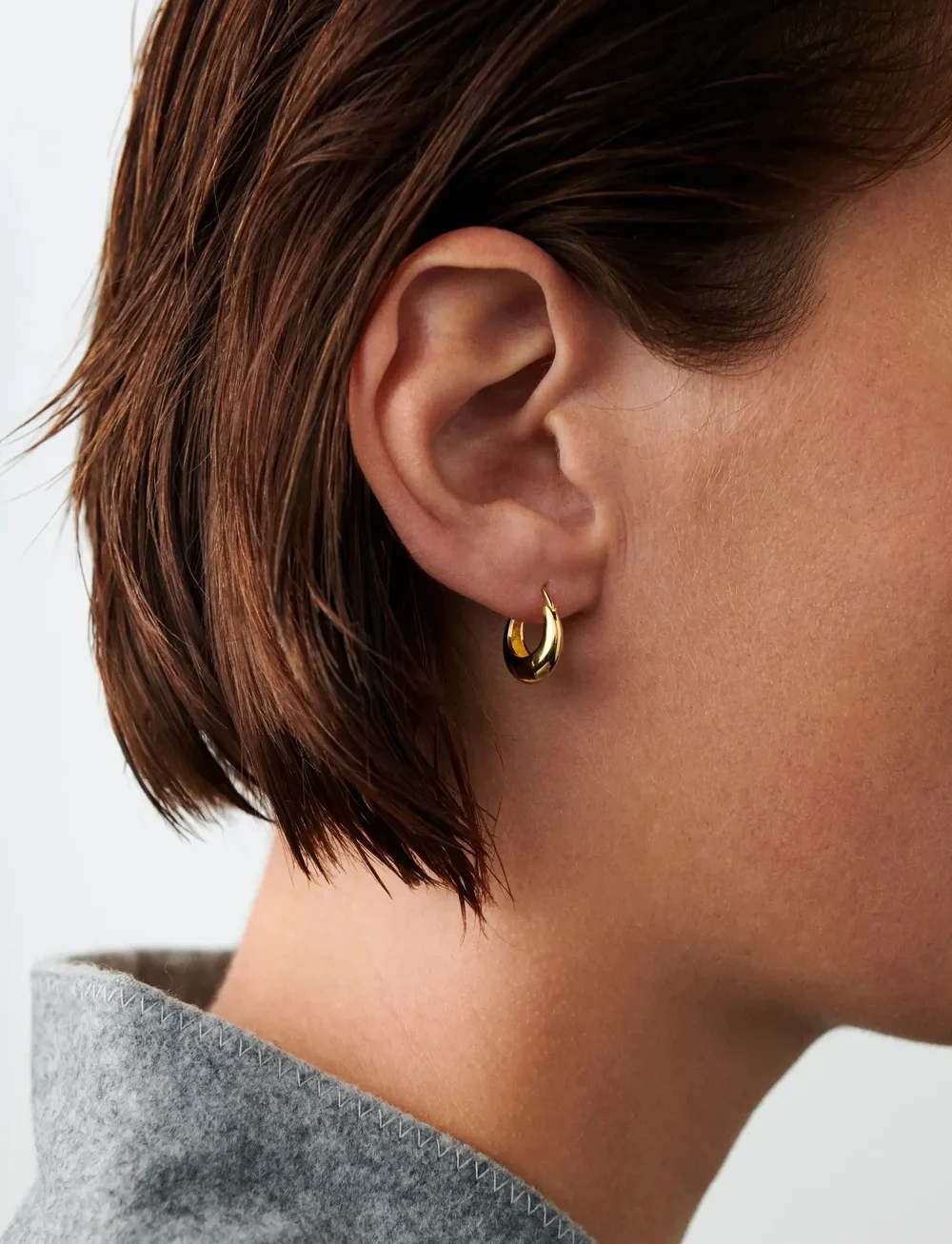 Pernille Corydon - Small Atlas Earrings - kreolen - gold - 0