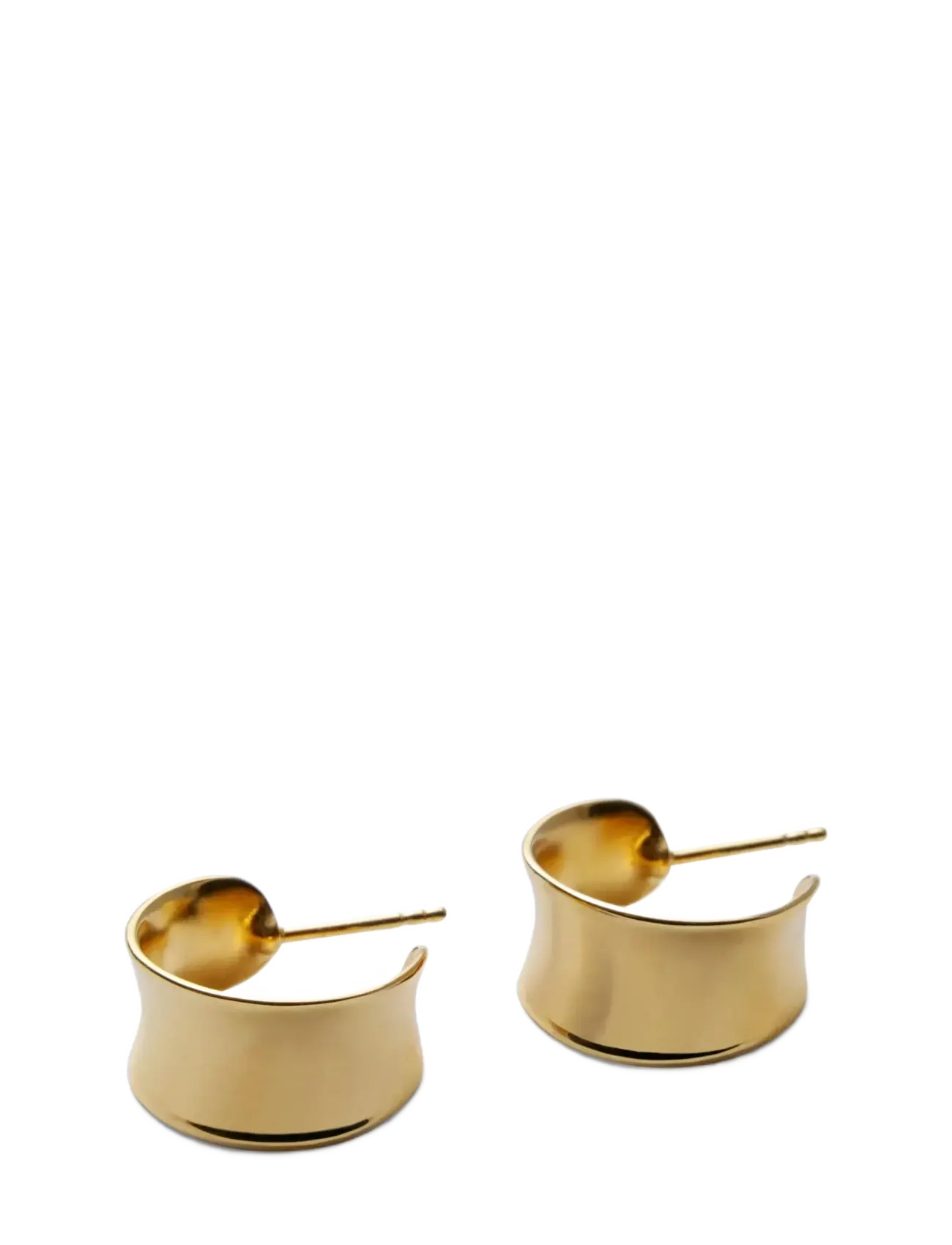 Pernille Corydon Reflection Hoops - Hoops - GOLD / gold