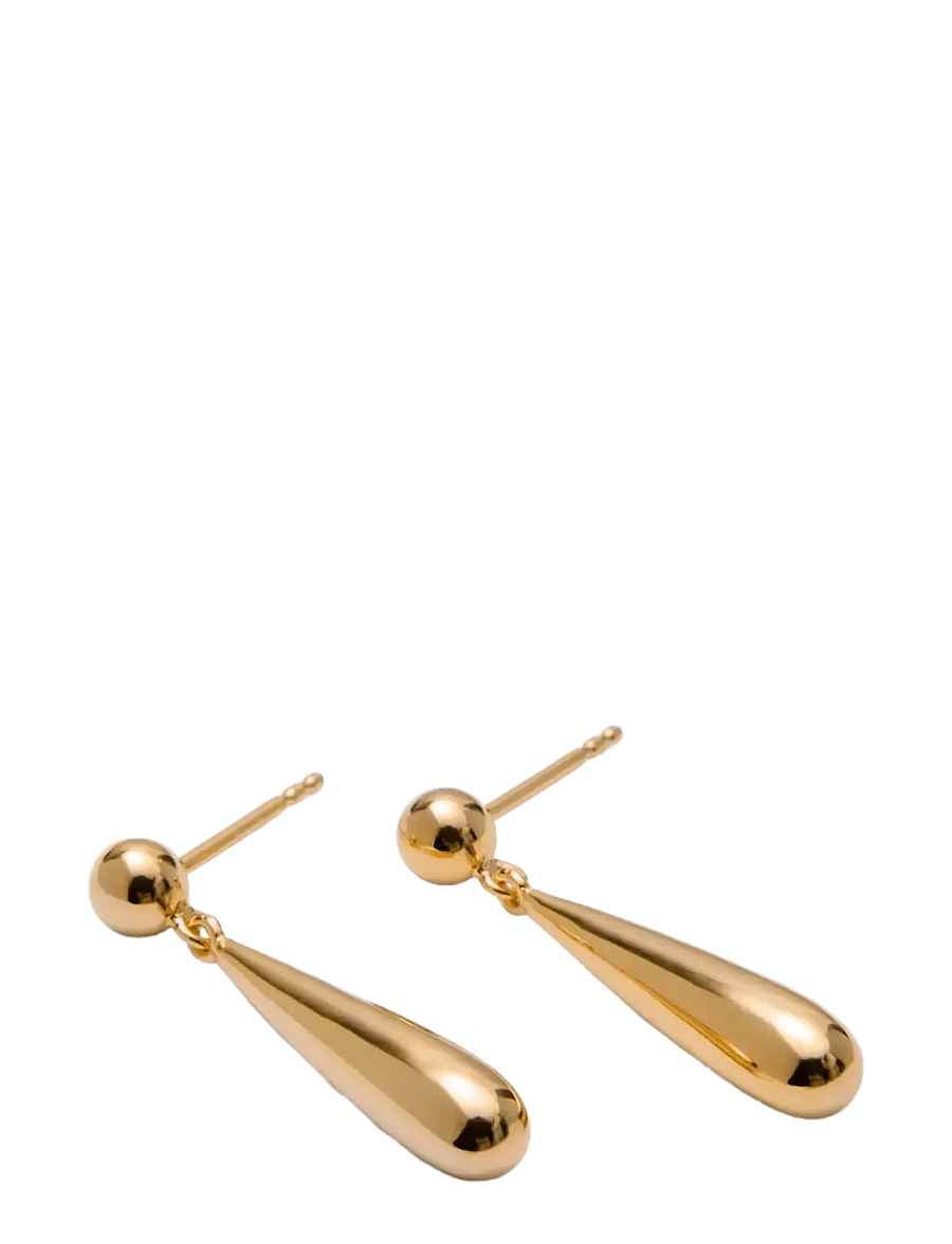 Pernille Corydon - Endless Elements Earrings - oorhangers - gold plated recycled sterling silver - 1