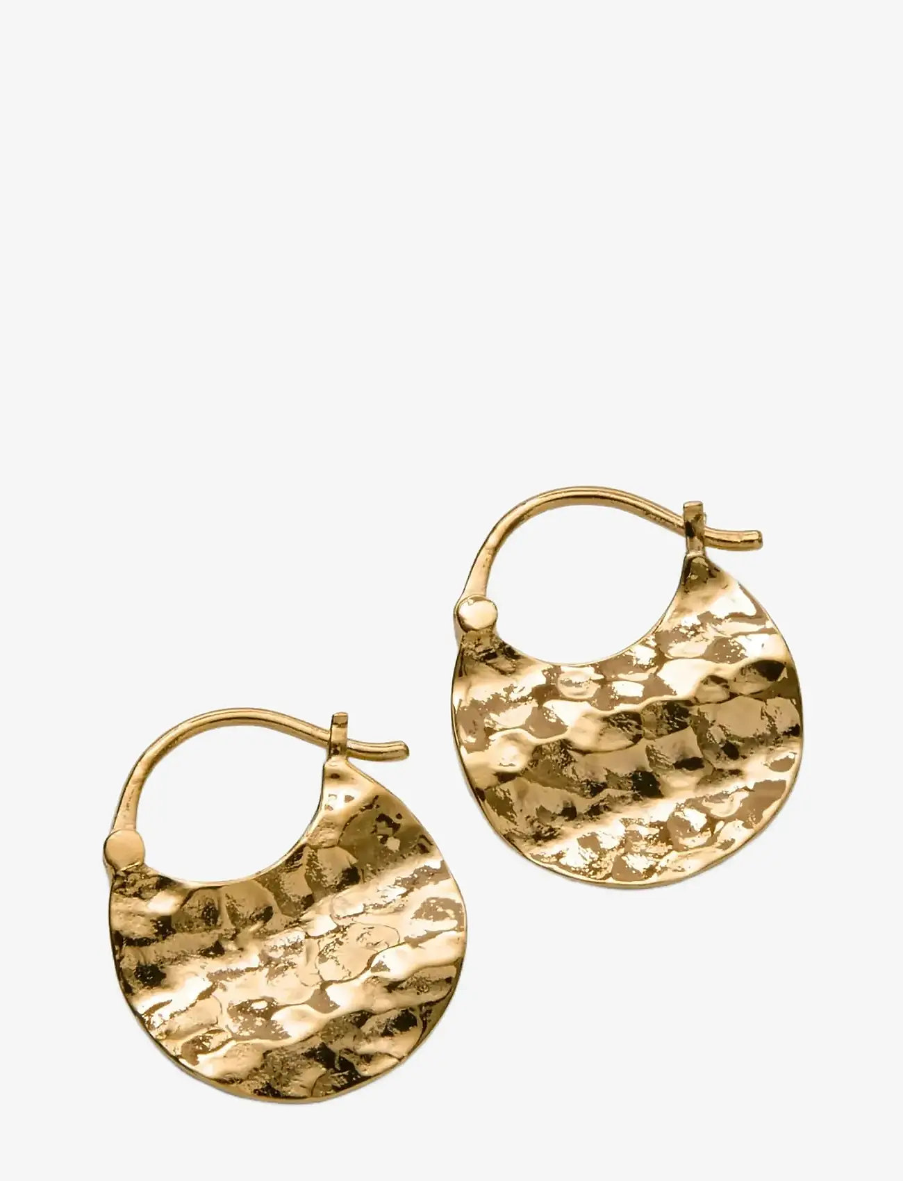 Pernille Corydon - Small Halo Earrings - statement örhängen - gold plated recycled sterling silver - 1