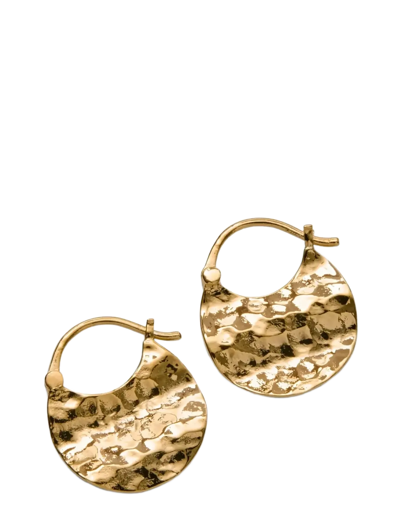 Pernille Corydon - Small Halo Earrings - gold plated recycled sterling silver - 1