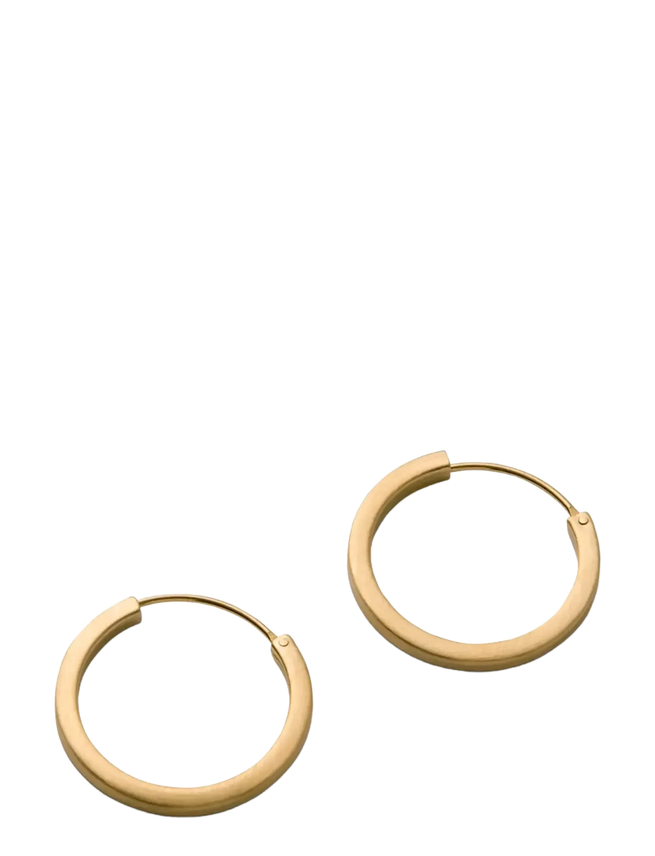 Pernille Corydon Small Circle Line Hoops - Pernille Corydon - GOLD PLATED RECYCLED STERLING SILVER / gold